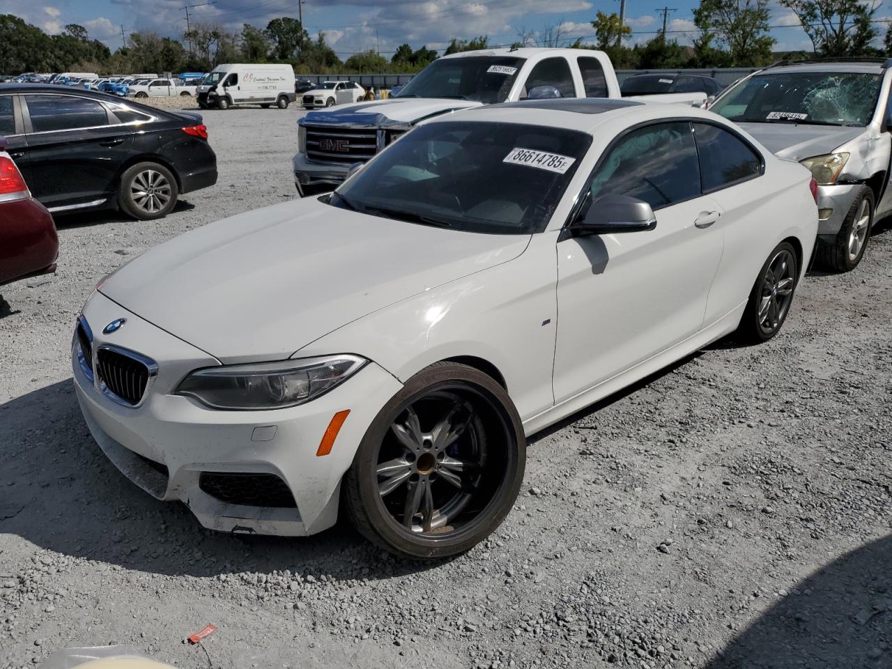 2014 Bmw M235i White vin: WBA1J7C54EV253024