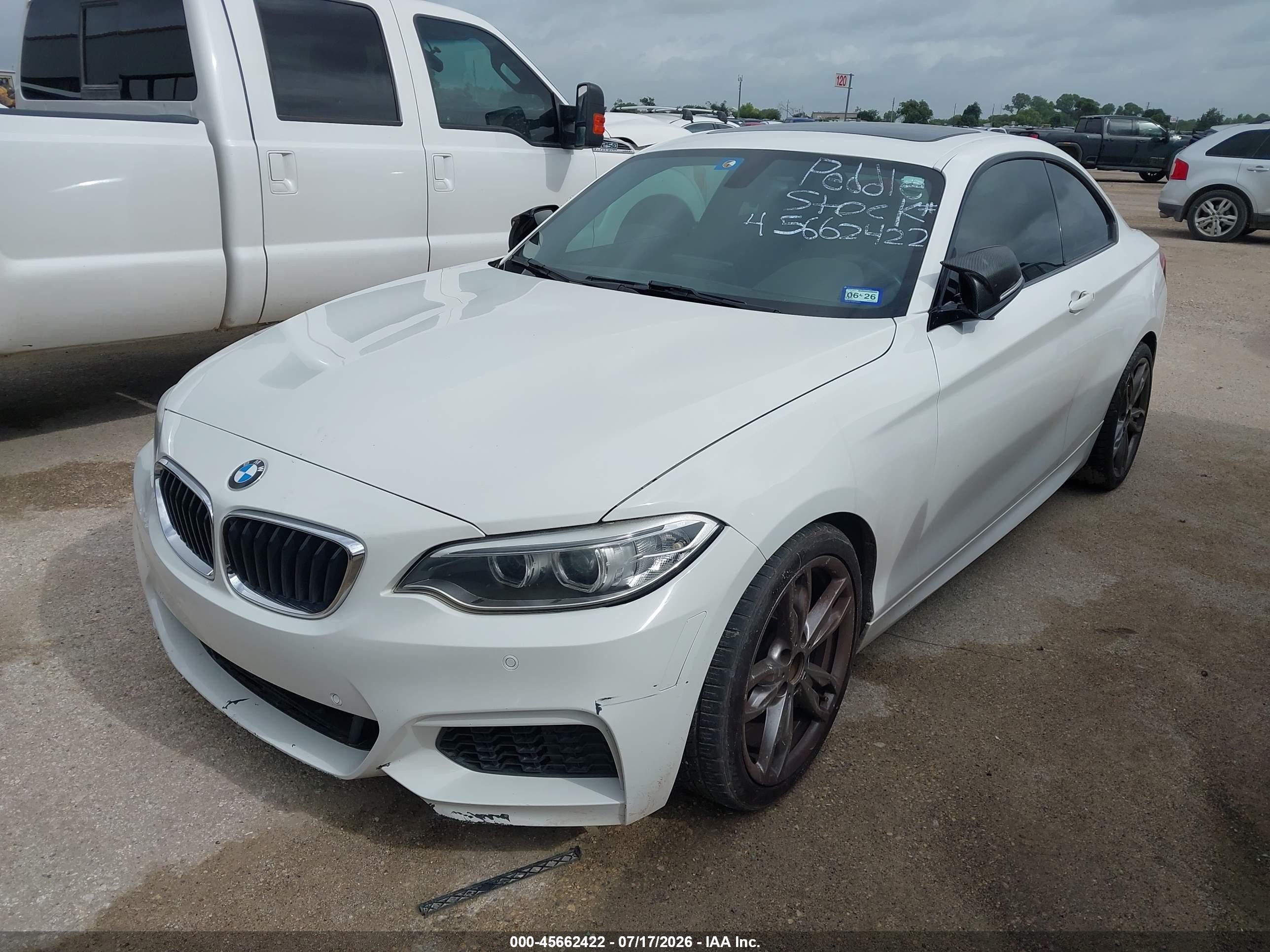 2015 Bmw M235   White vin: WBA1J7C56FV358410