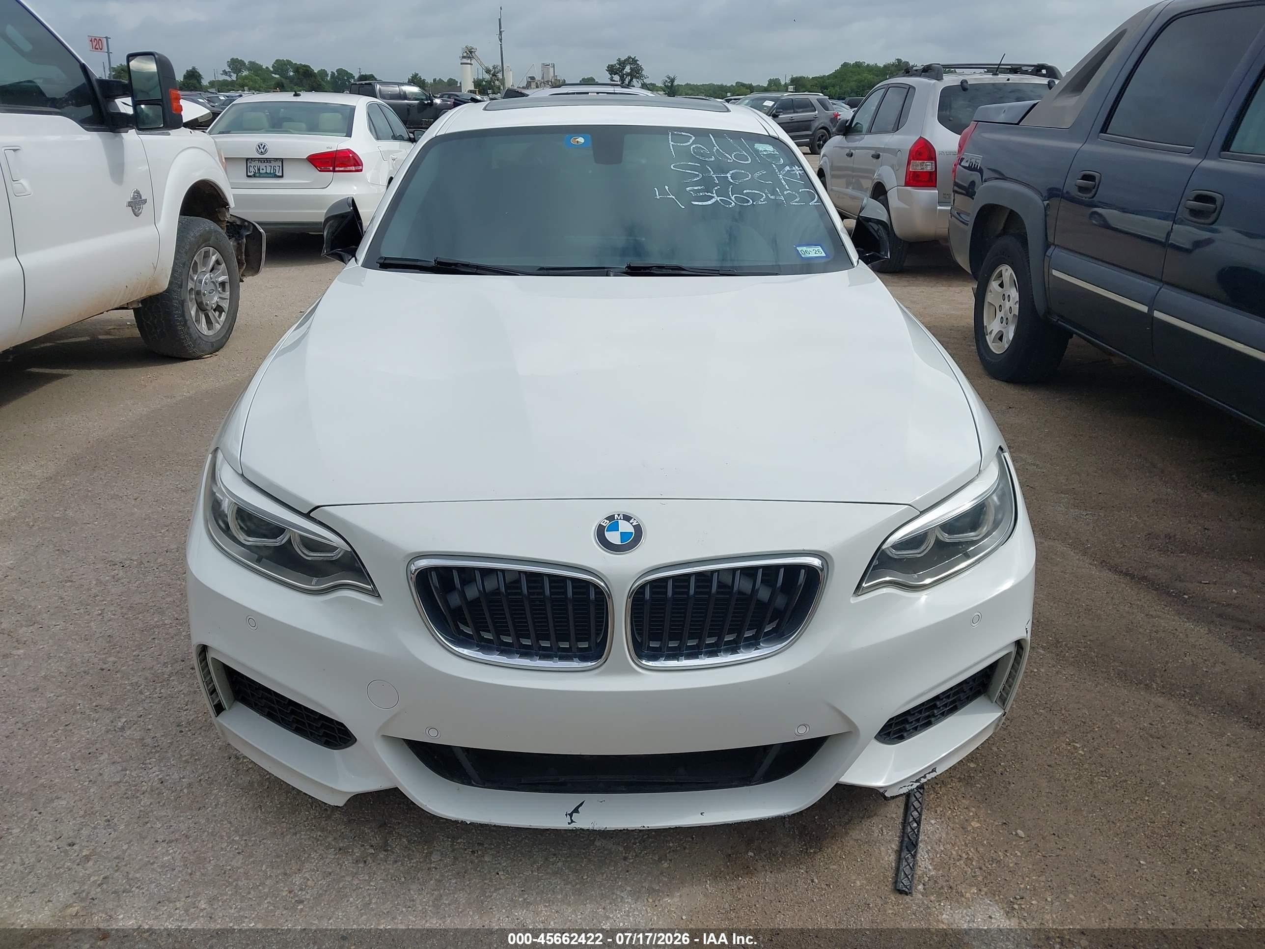 2015 Bmw M235   White vin: WBA1J7C56FV358410