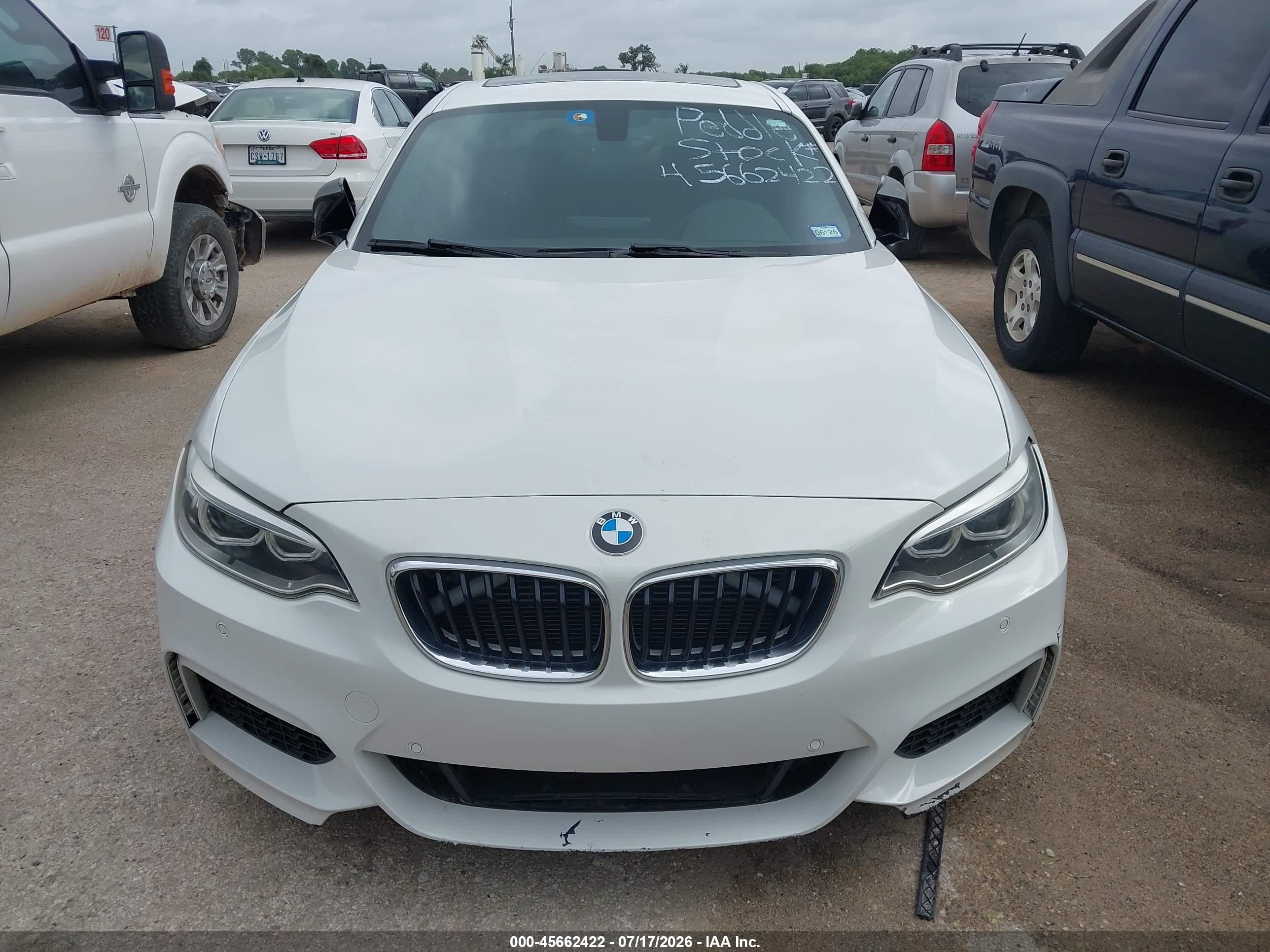 2015 Bmw M235   White vin: WBA1J7C56FV358410