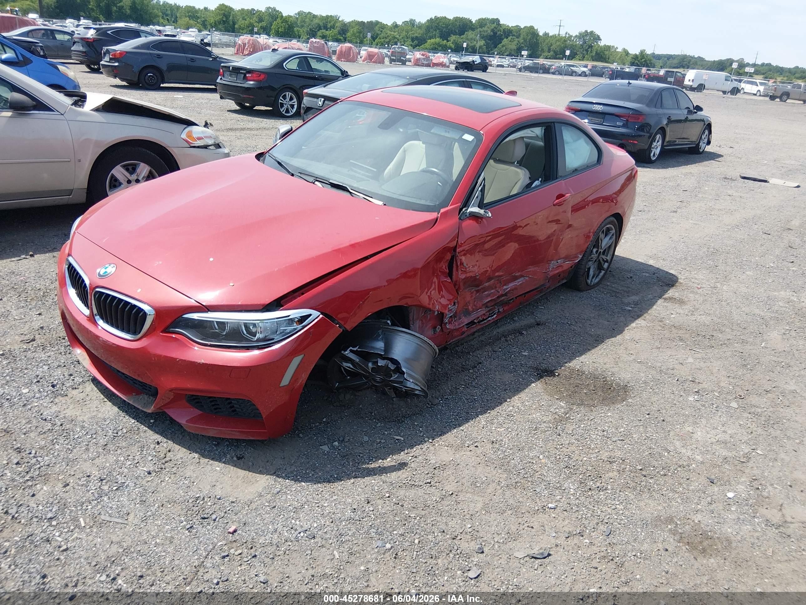 2015 Bmw M235   Красный vin: WBA1J7C56FV358729