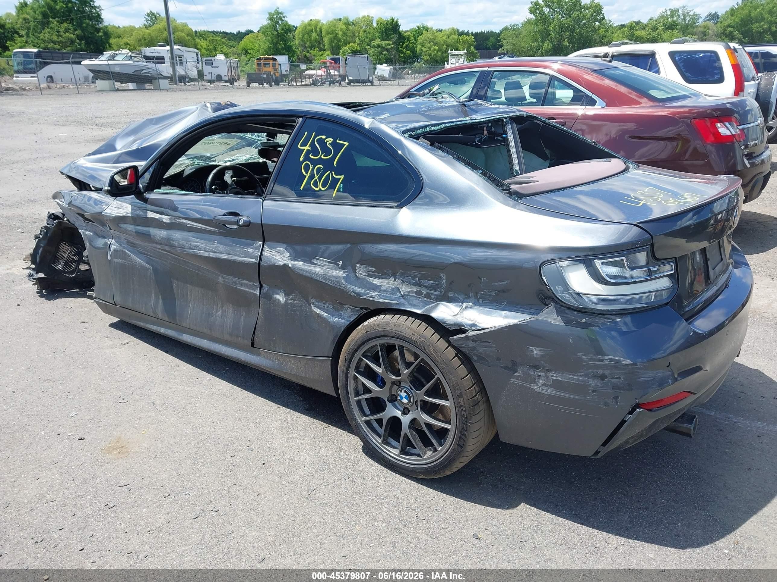 2015 Bmw M235   Gray vin: WBA1J7C59FV358725