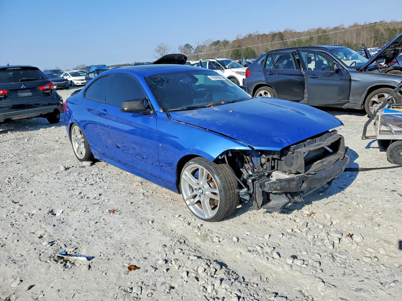 2014 Bmw M235i Blue vin: WBA1J7C5XEVW84418
