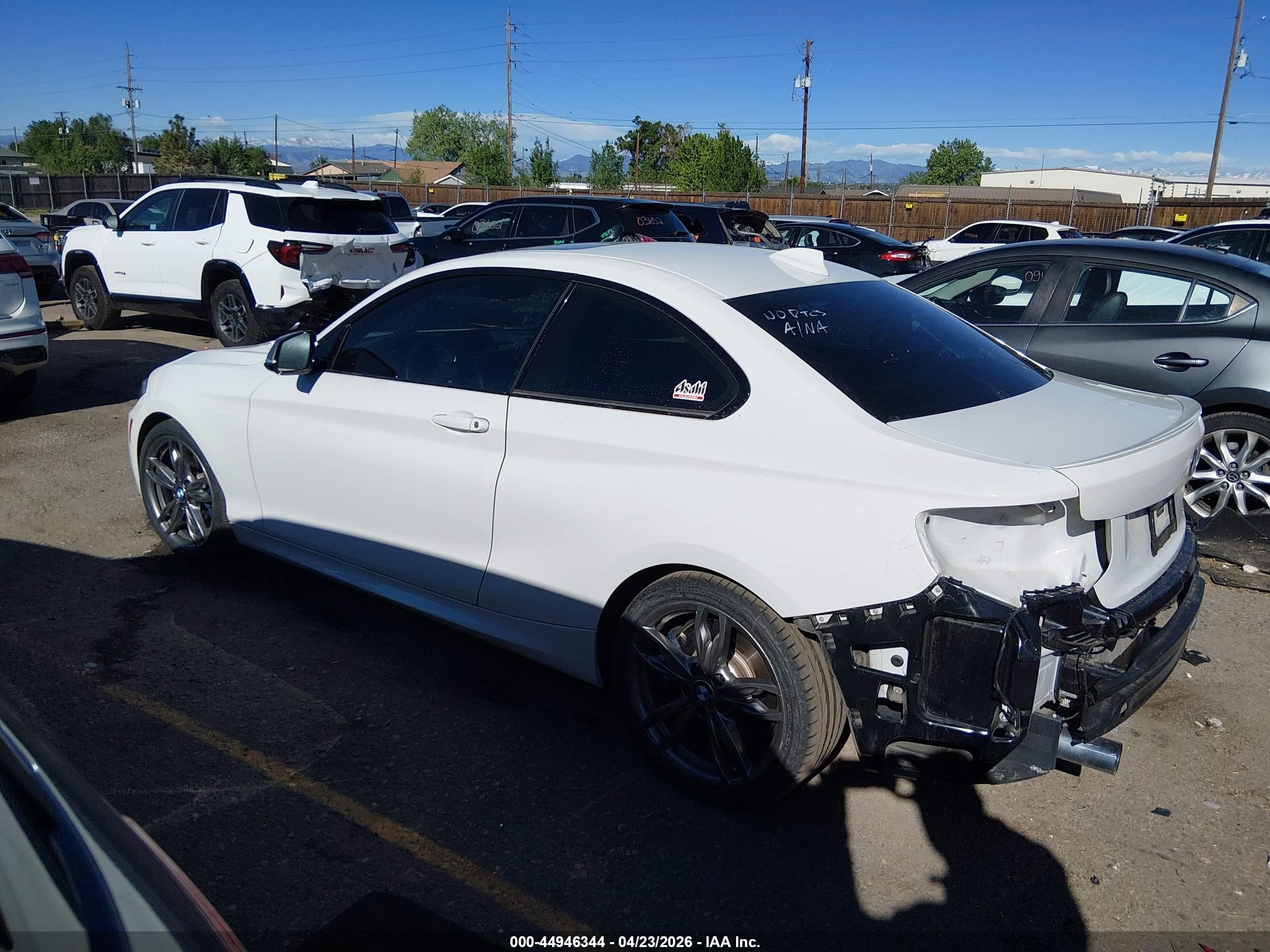 2015 Bmw M235   White vin: WBA1J7C5XFV289088