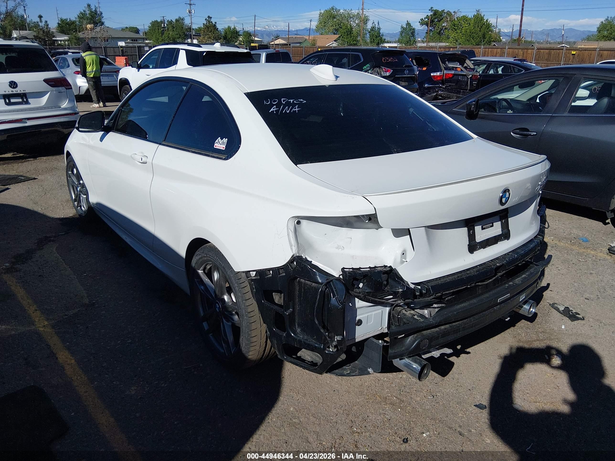 2015 Bmw M235   White vin: WBA1J7C5XFV289088