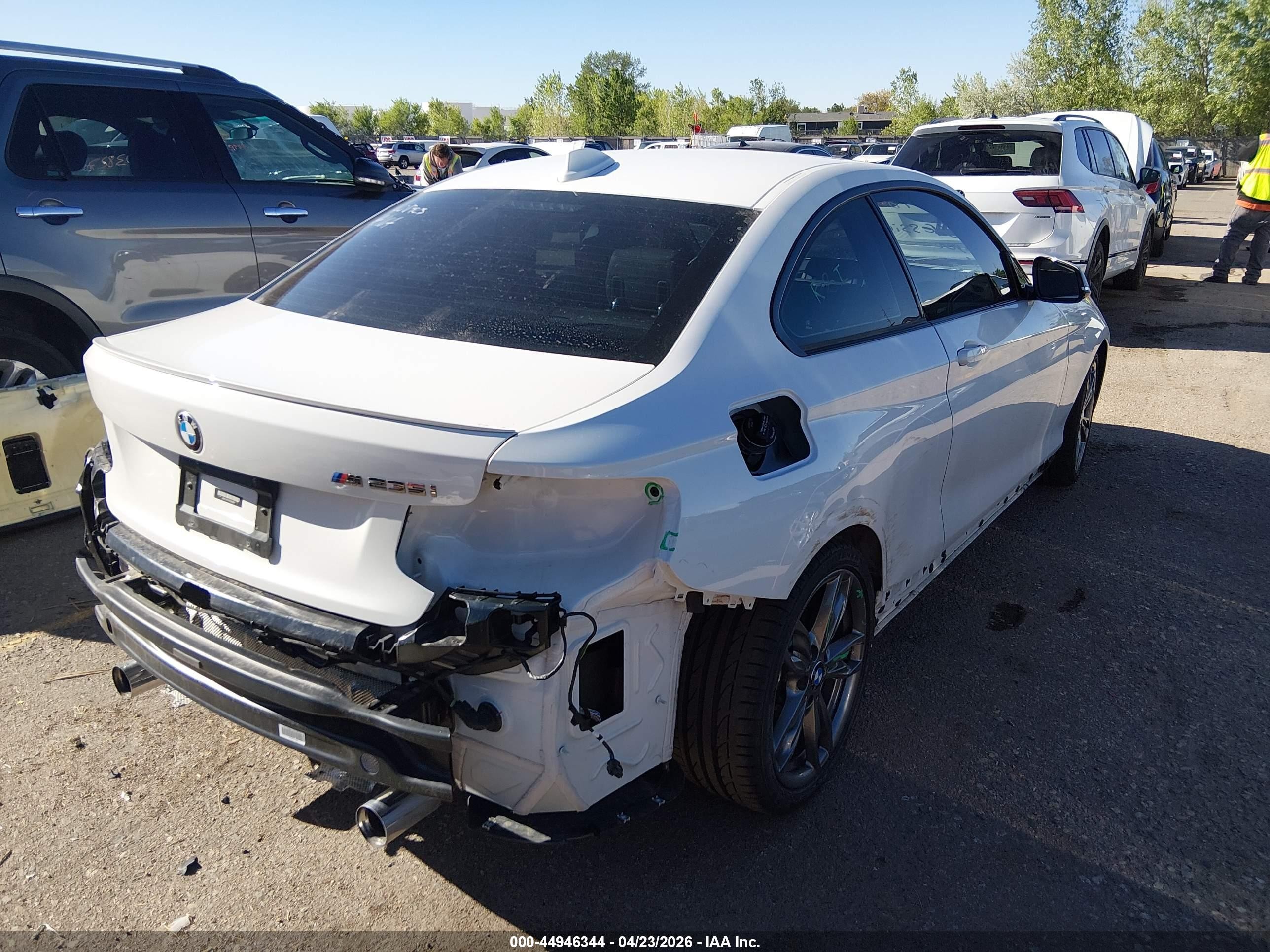 2015 Bmw M235   White vin: WBA1J7C5XFV289088