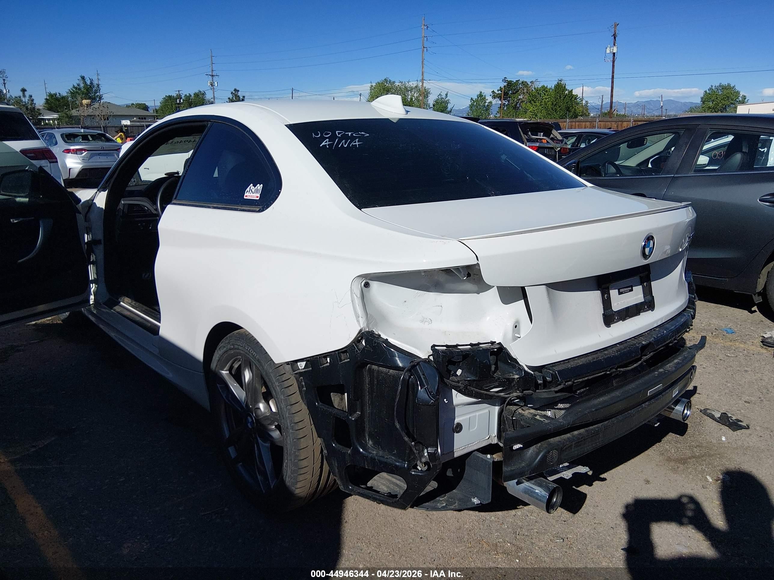 2015 Bmw M235   White vin: WBA1J7C5XFV289088
