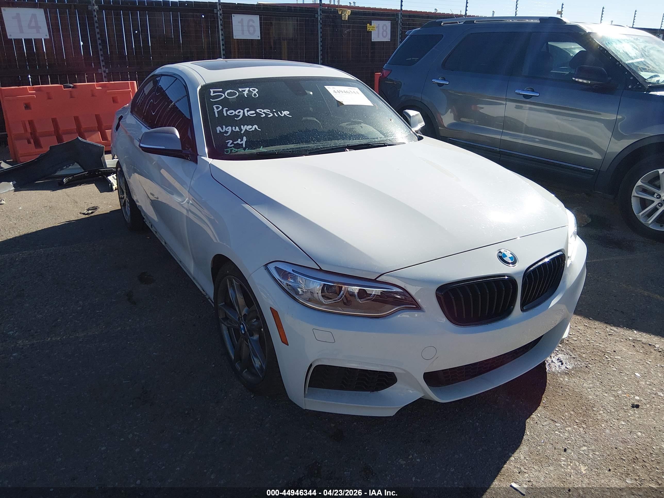2015 Bmw M235   White vin: WBA1J7C5XFV289088