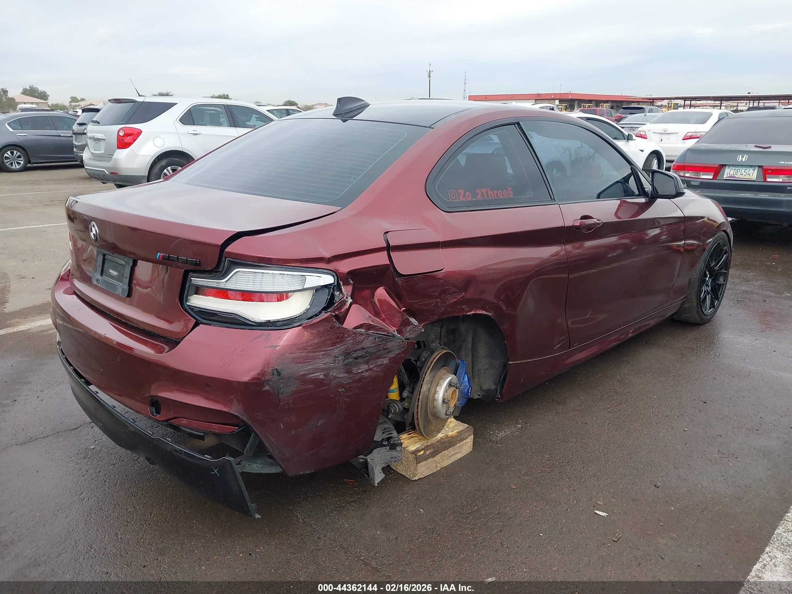 2015 Bmw M235   Темно-бордовый vin: WBA1J7C5XFV358202