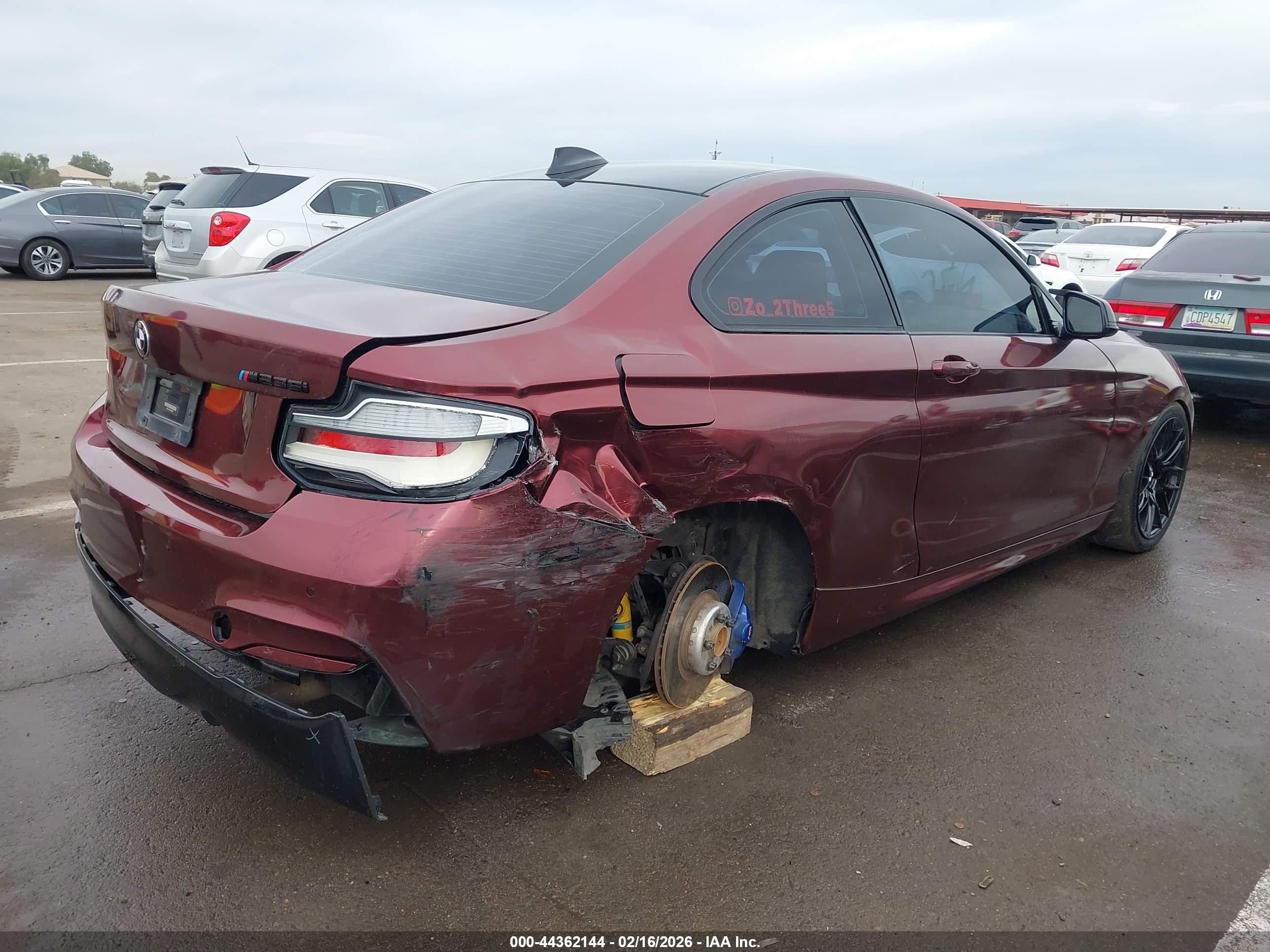 2015 Bmw M235   Темно-бордовый vin: WBA1J7C5XFV358202