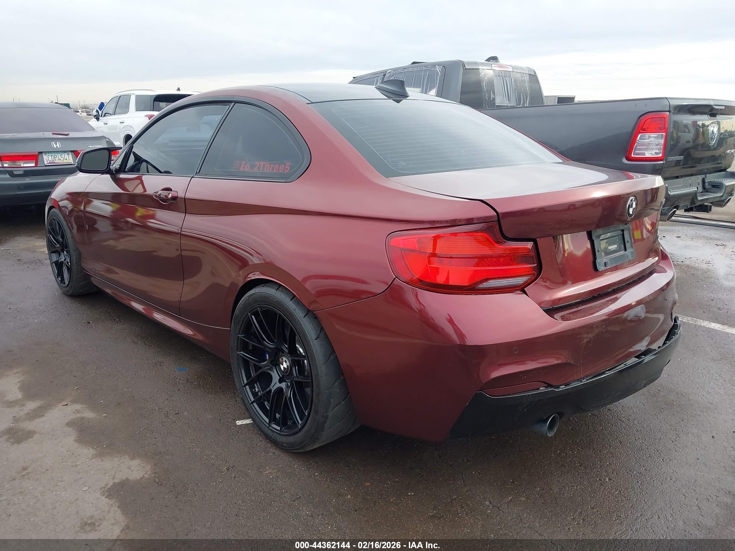 2015 Bmw M235   Темно-бордовый vin: WBA1J7C5XFV358202