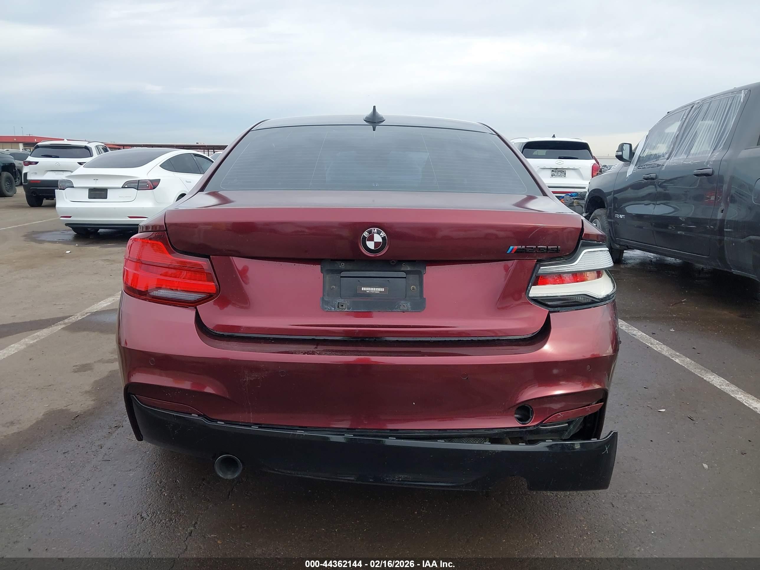 2015 Bmw M235   Темно-бордовый vin: WBA1J7C5XFV358202