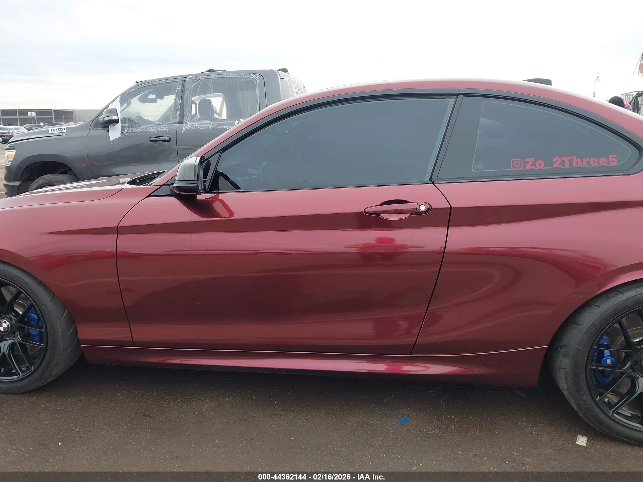2015 Bmw M235   Темно-бордовый vin: WBA1J7C5XFV358202