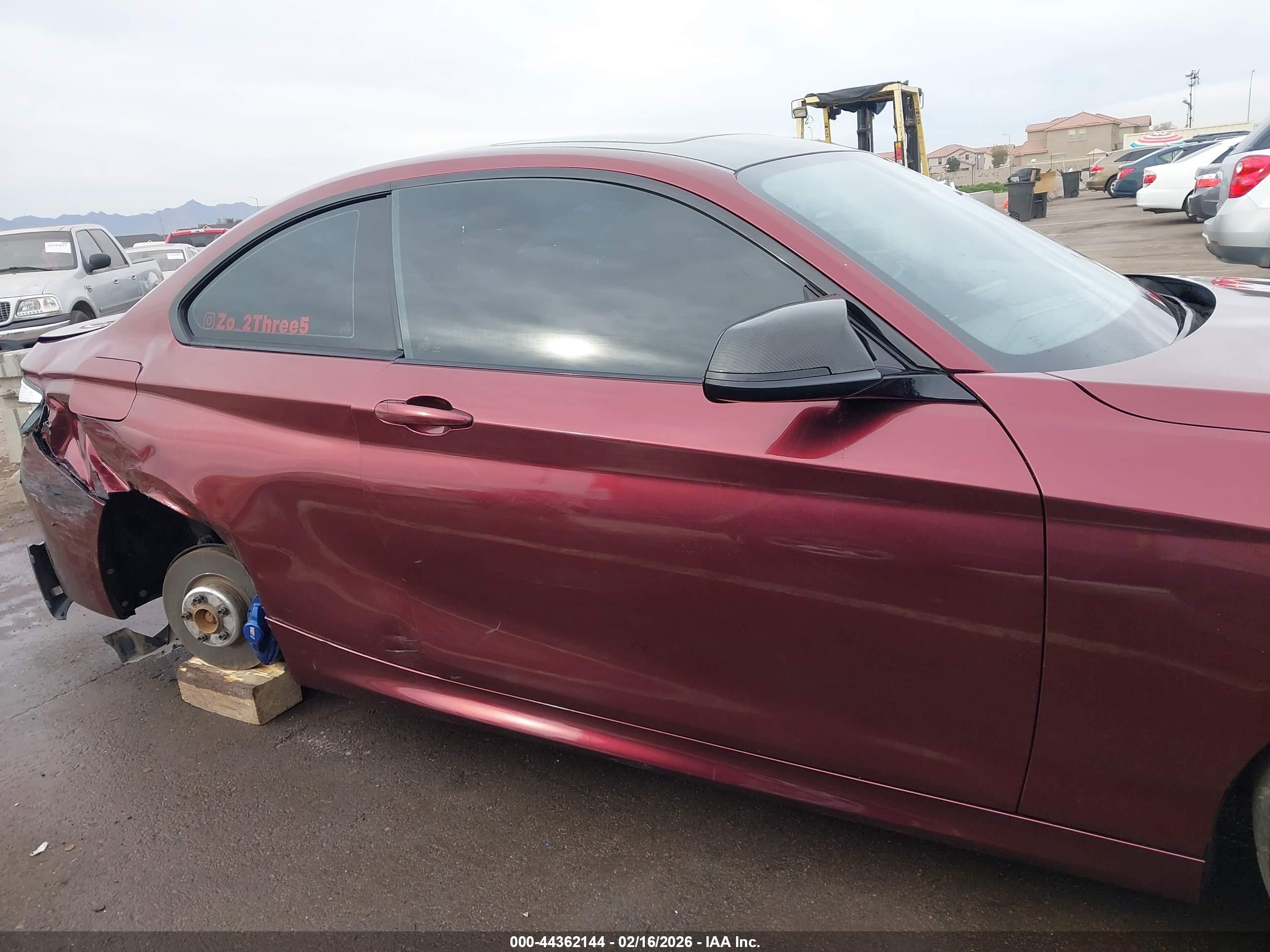 2015 Bmw M235   Темно-бордовый vin: WBA1J7C5XFV358202