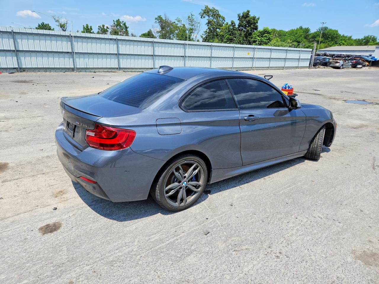2015 Bmw M235xi Gray vin: WBA1J9C50FV371245