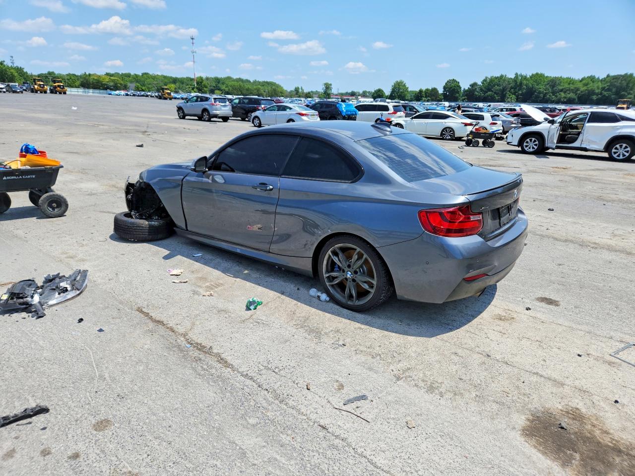 2015 Bmw M235xi Gray vin: WBA1J9C50FV371245
