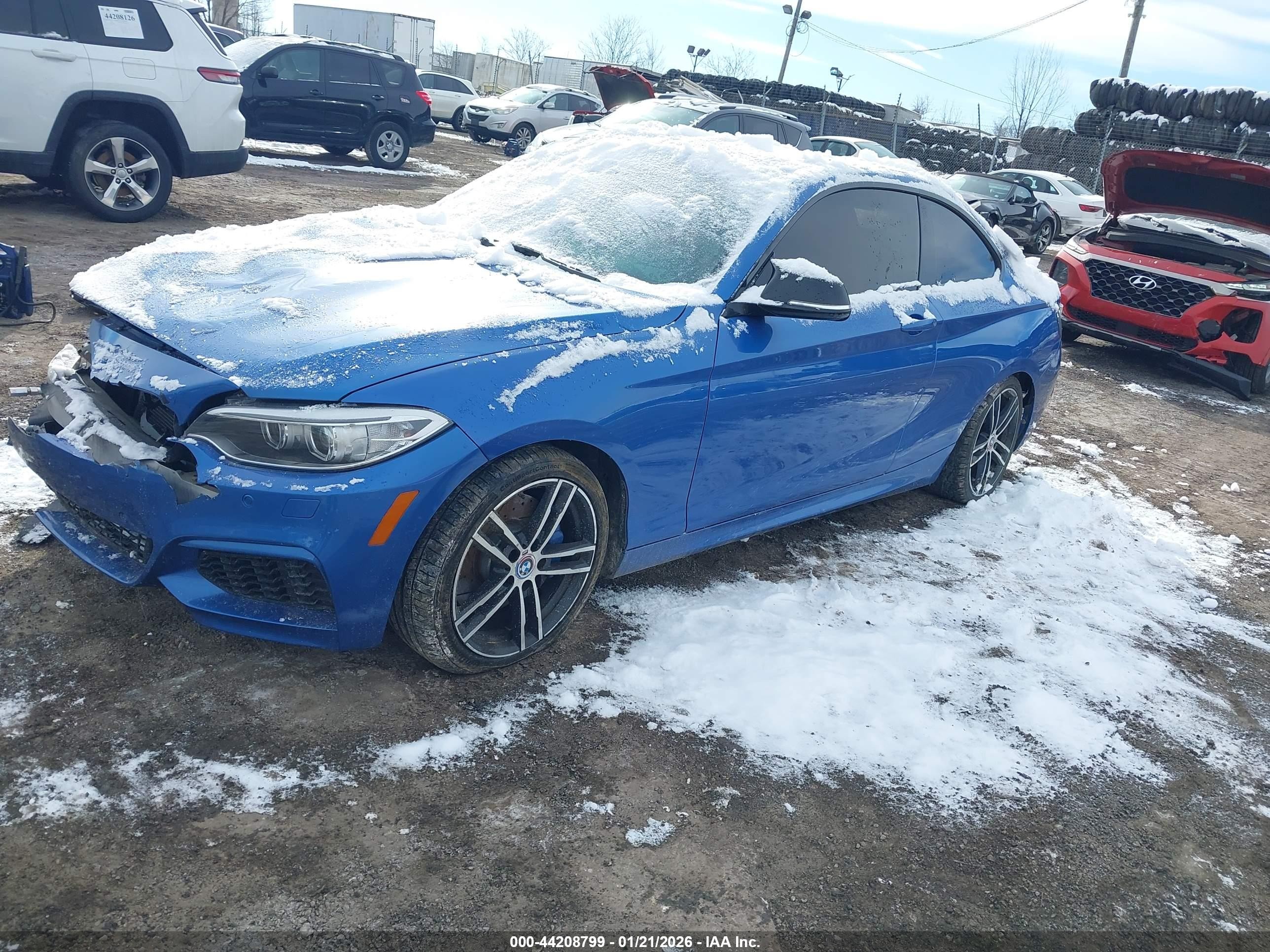2015 Bmw M235 Xdrive Blue vin: WBA1J9C50FVX99199