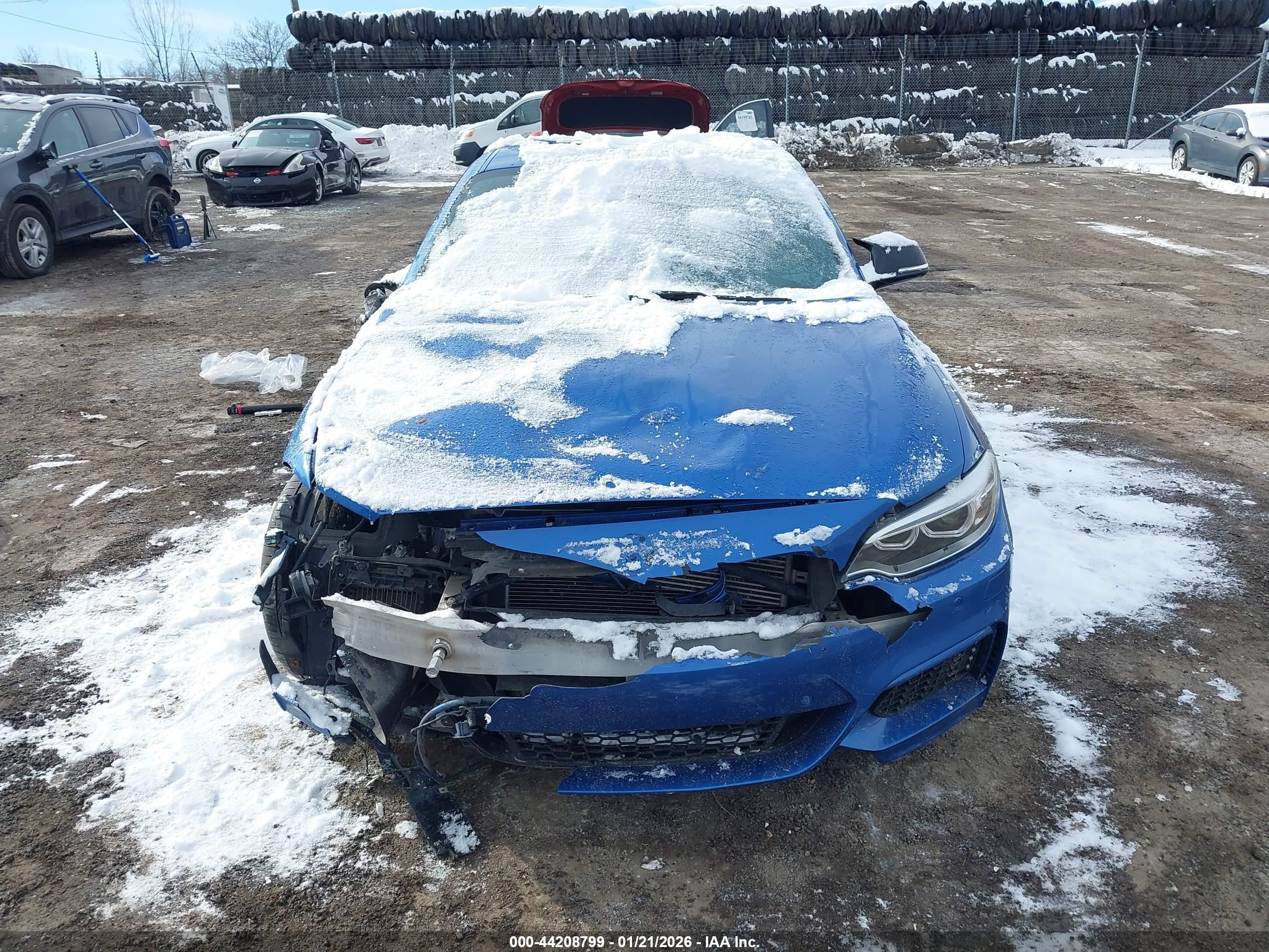 2015 Bmw M235 Xdrive Blue vin: WBA1J9C50FVX99199