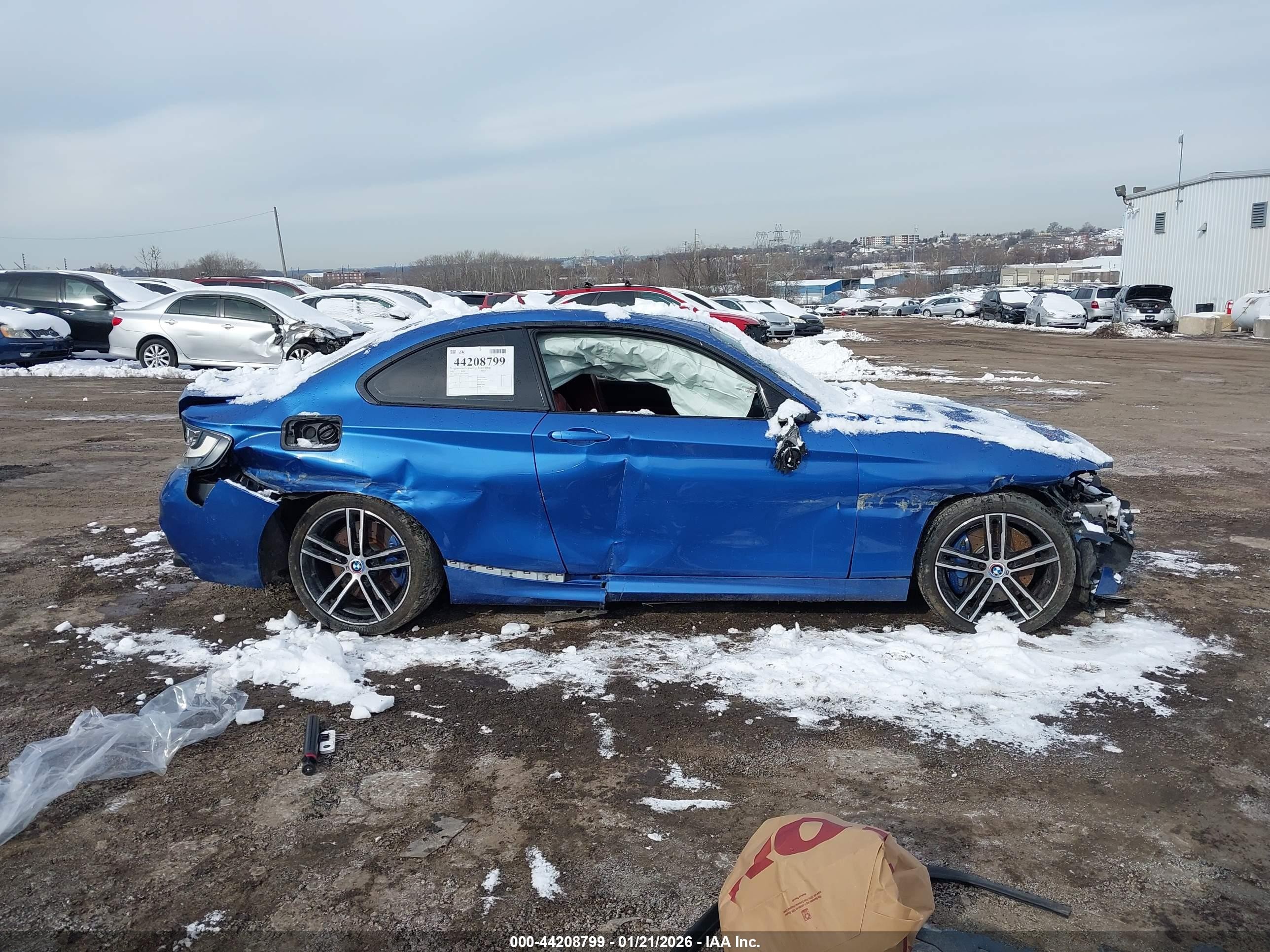 2015 Bmw M235 Xdrive Blue vin: WBA1J9C50FVX99199