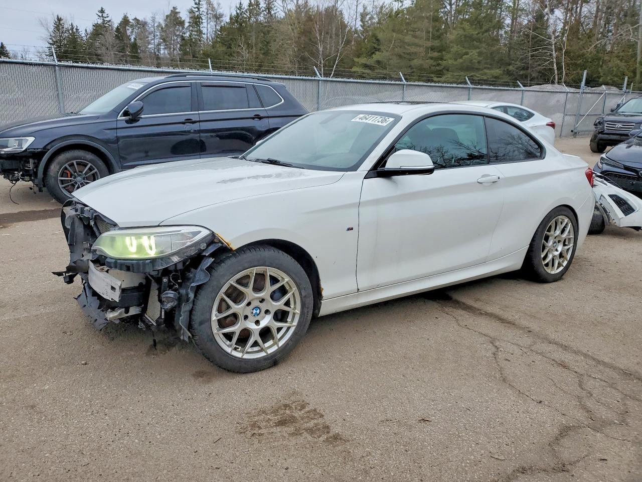 2015 Bmw M235xi White vin: WBA1J9C51FVX98904
