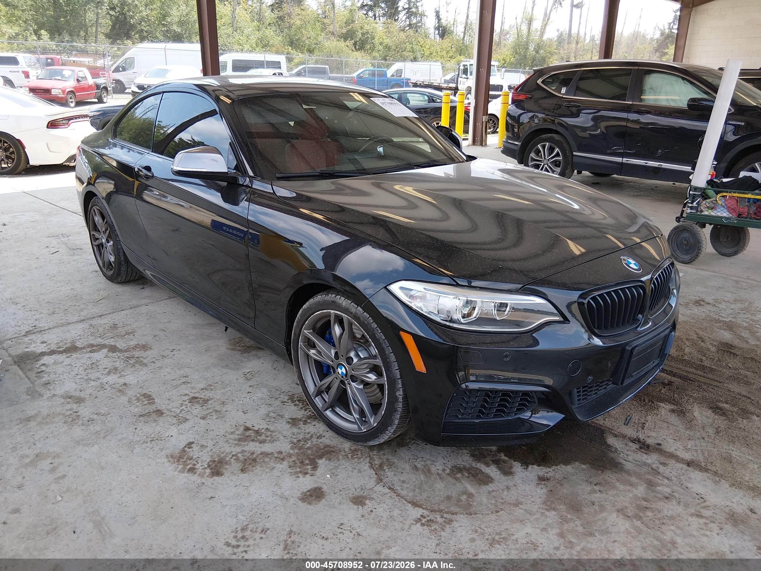 2015 Bmw M235 Xdrive Black vin: WBA1J9C53FV371062