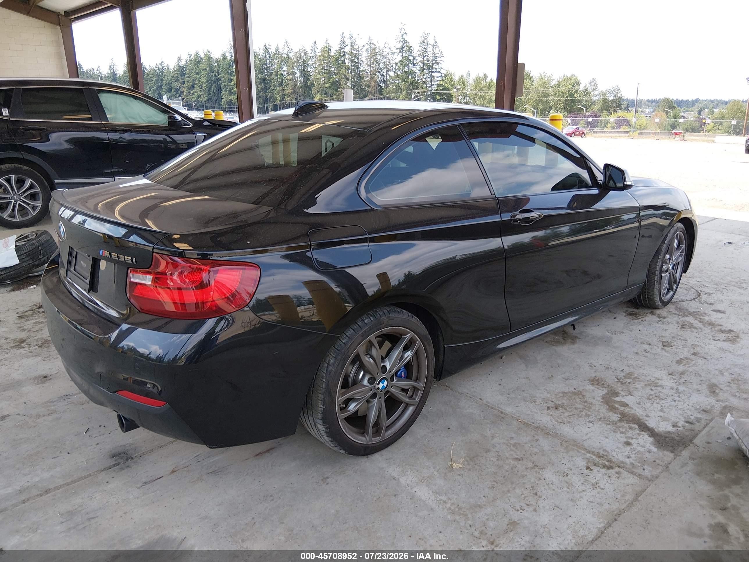 2015 Bmw M235 Xdrive Black vin: WBA1J9C53FV371062