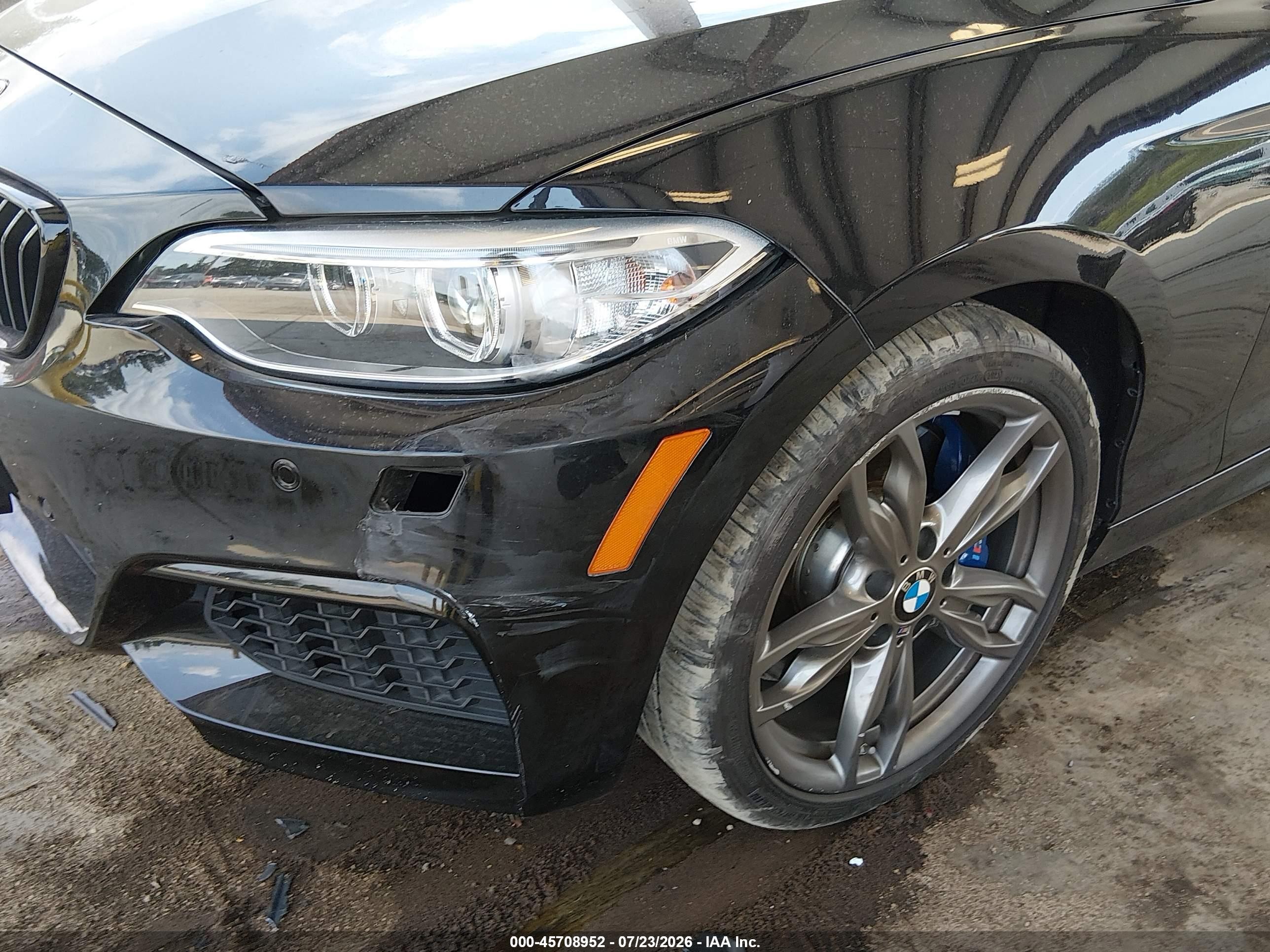 2015 Bmw M235 Xdrive Black vin: WBA1J9C53FV371062