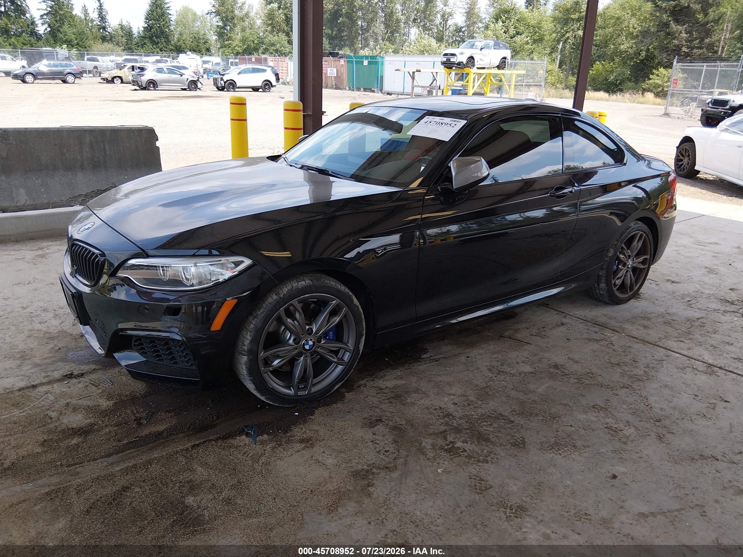 2015 Bmw M235 Xdrive Black vin: WBA1J9C53FV371062