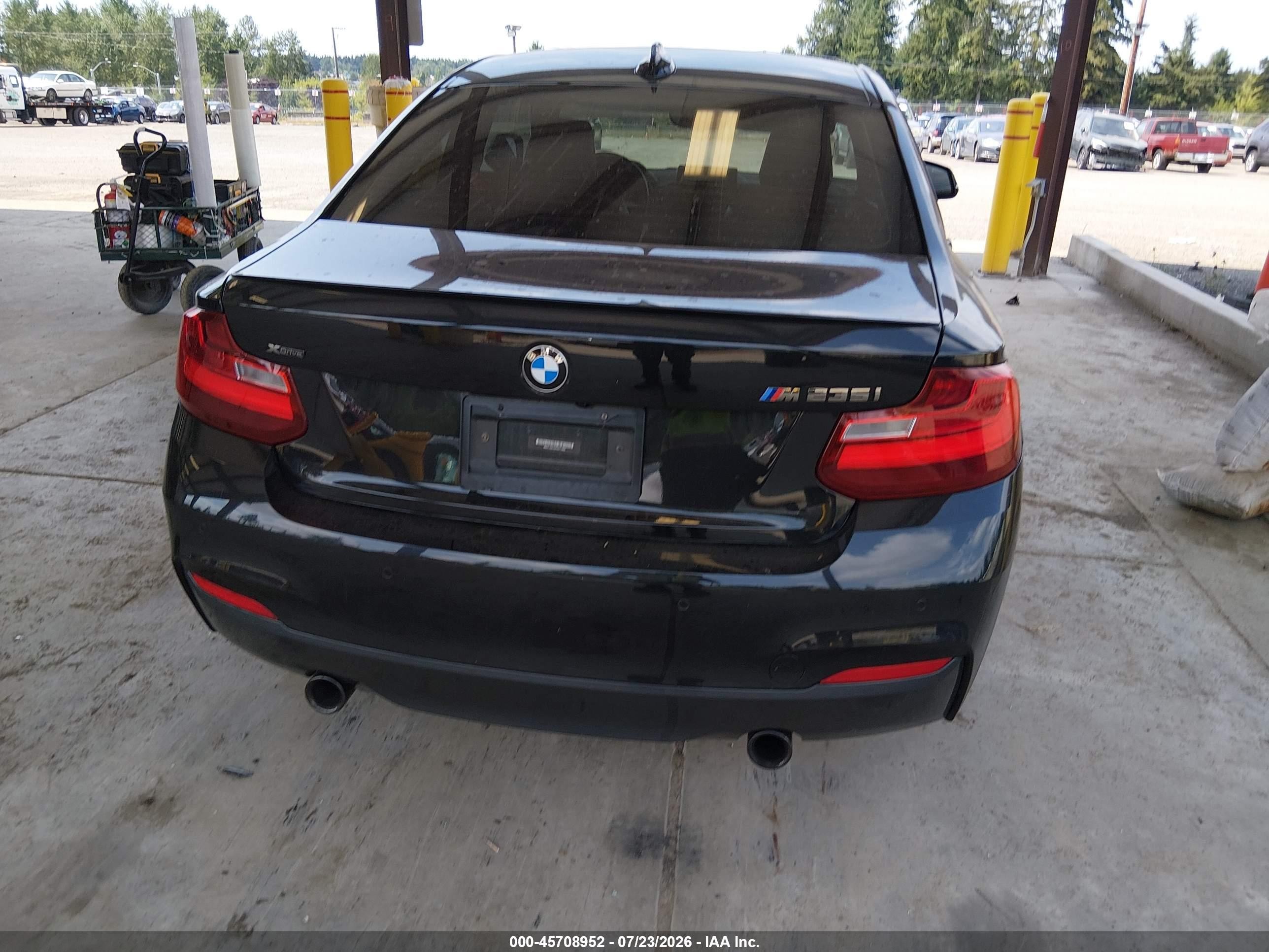 2015 Bmw M235 Xdrive Black vin: WBA1J9C53FV371062