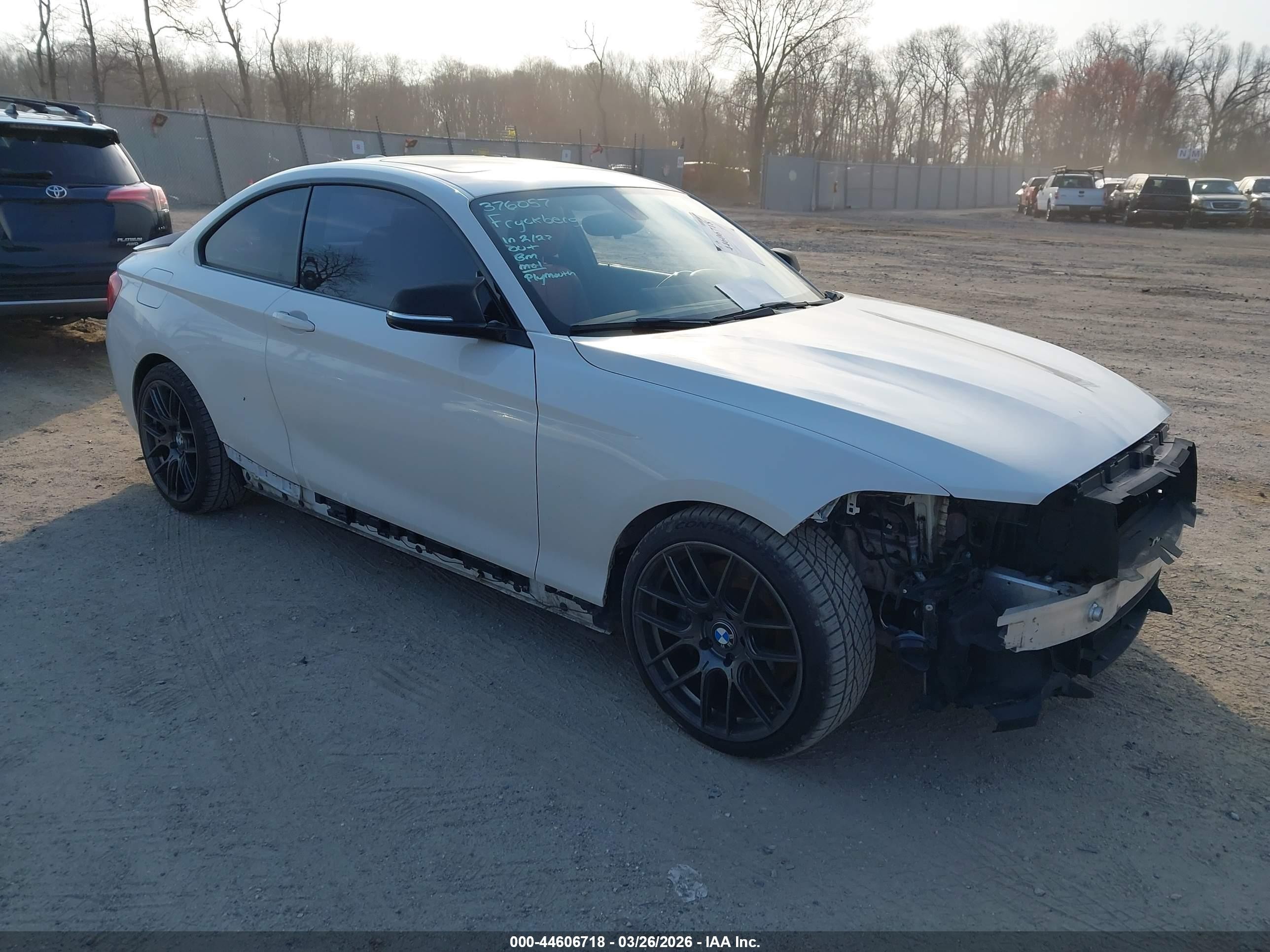 2015 Bmw M235 Xdrive White vin: WBA1J9C57FVX98857