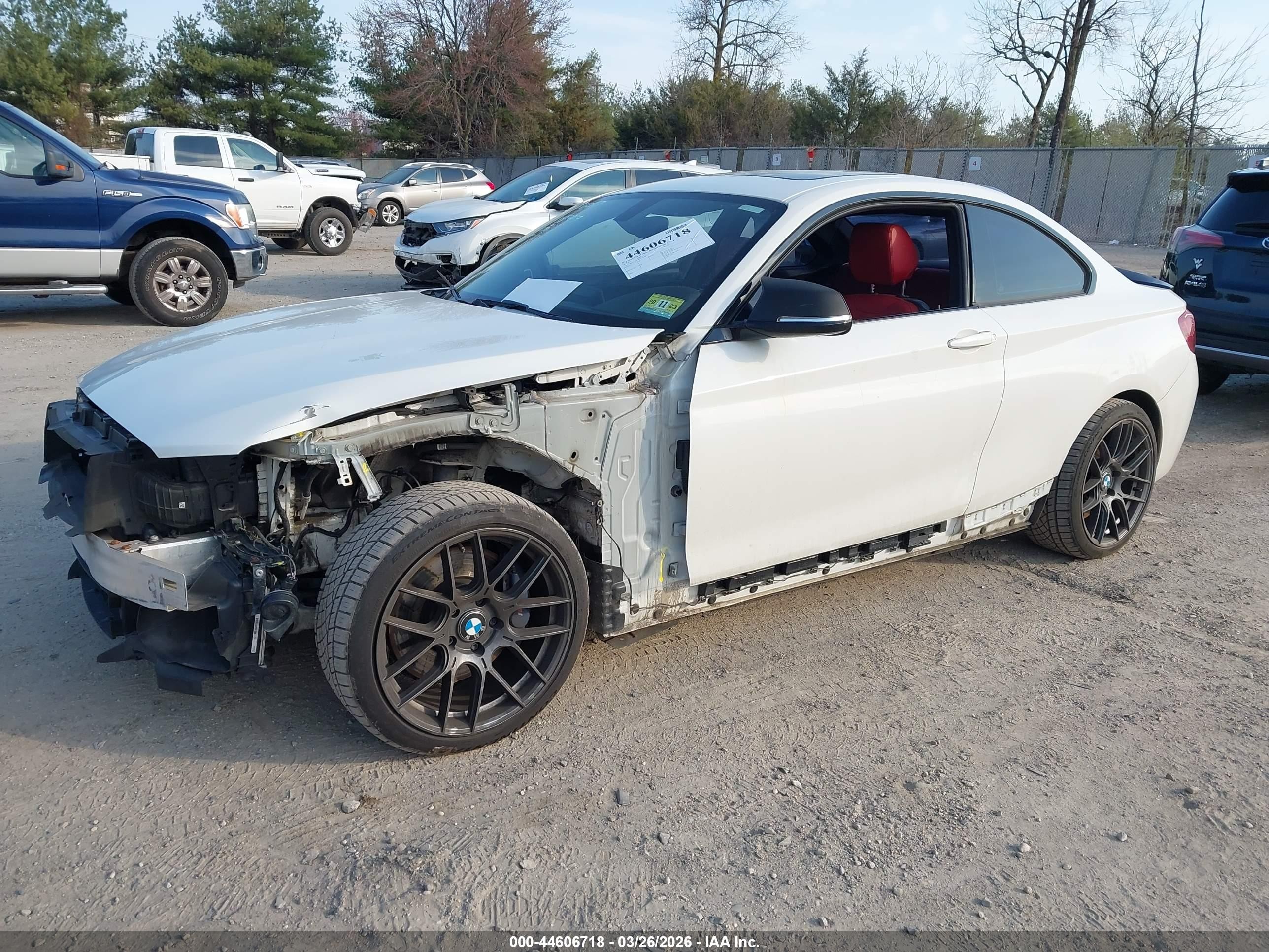 2015 Bmw M235 Xdrive White vin: WBA1J9C57FVX98857