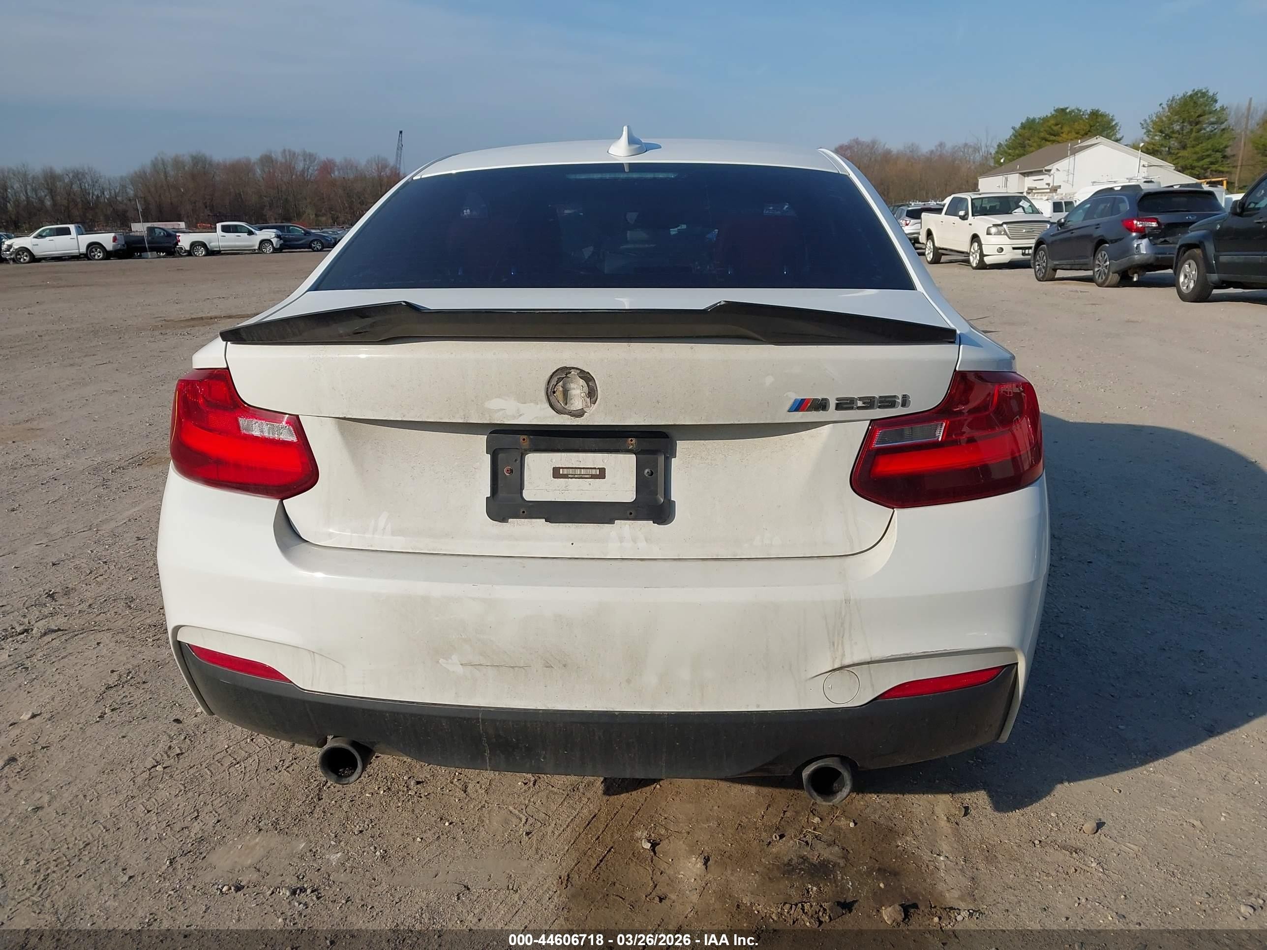 2015 Bmw M235 Xdrive White vin: WBA1J9C57FVX98857