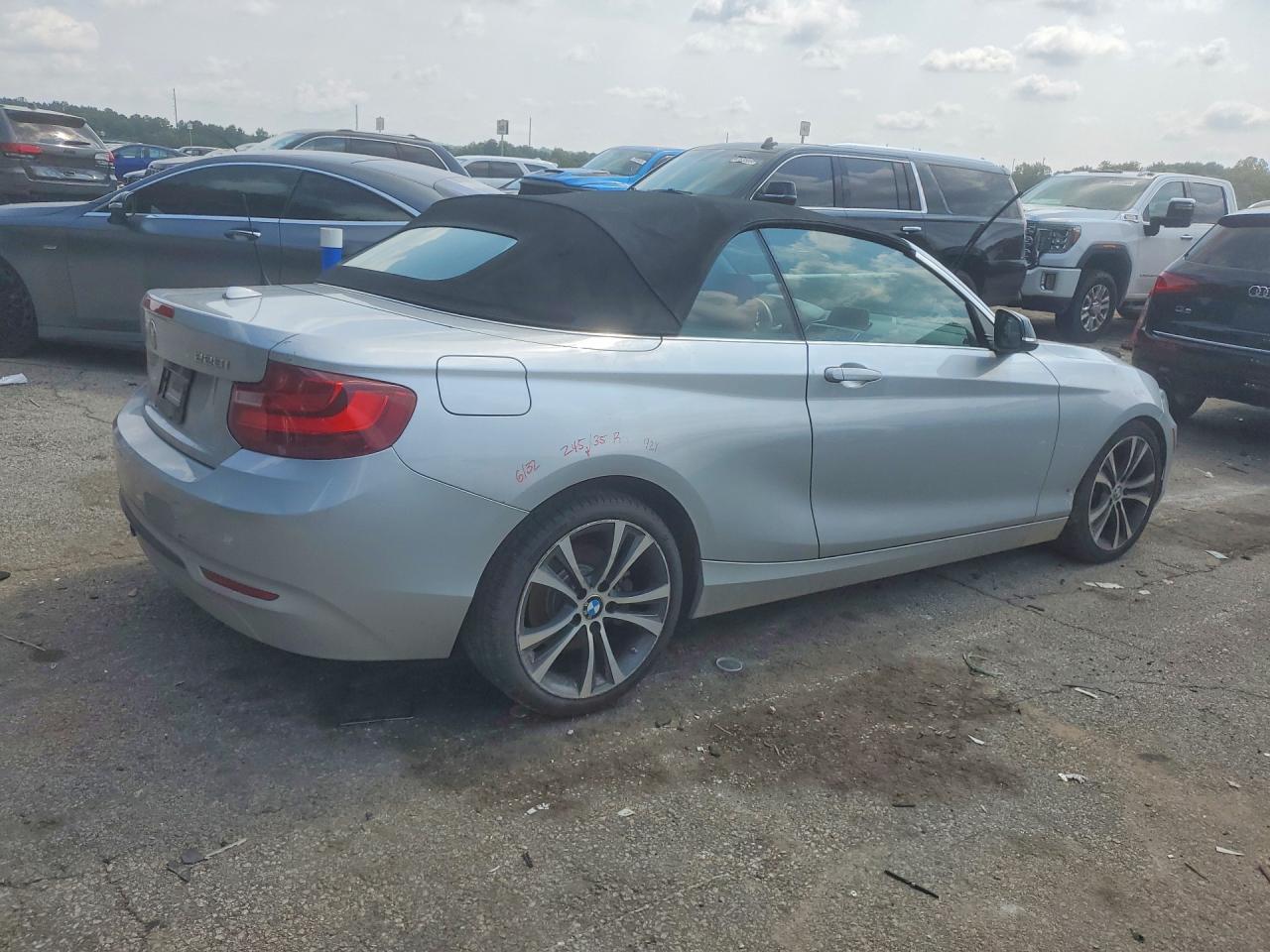 2015 Bmw 228 I Gray vin: WBA1K5C51FV242615