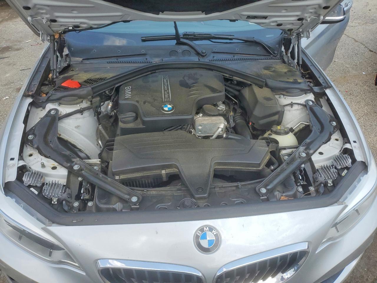 2015 Bmw 228 I Gray vin: WBA1K5C51FV242615