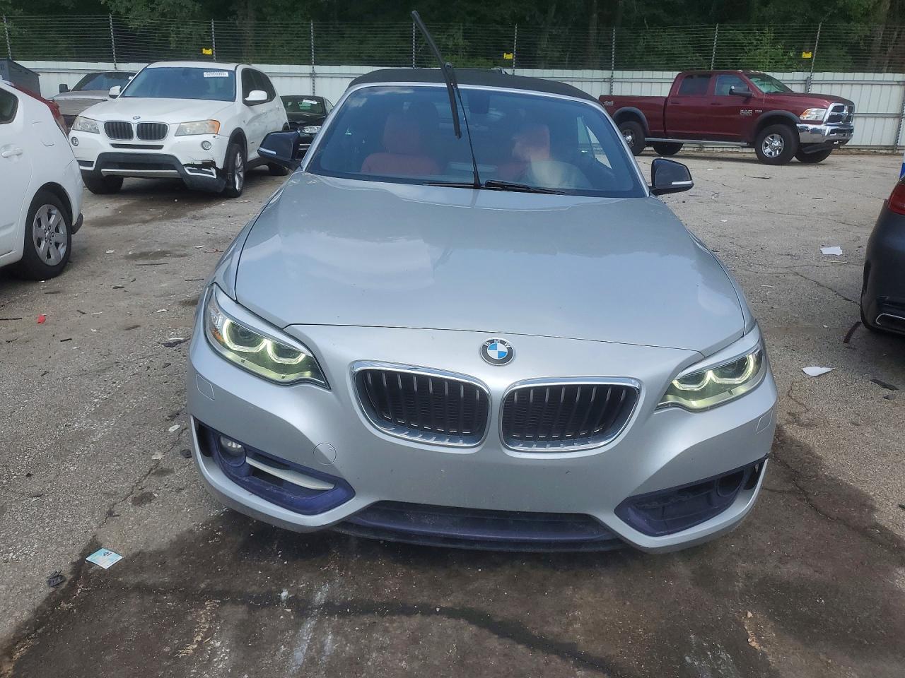 2015 Bmw 228 I Gray vin: WBA1K5C51FV242615