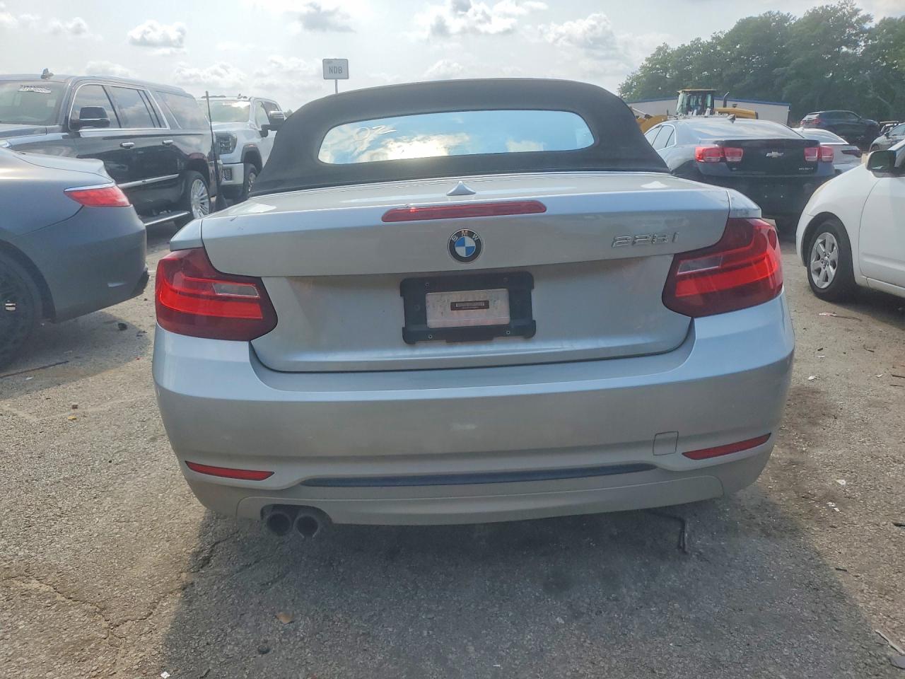 2015 Bmw 228 I Gray vin: WBA1K5C51FV242615
