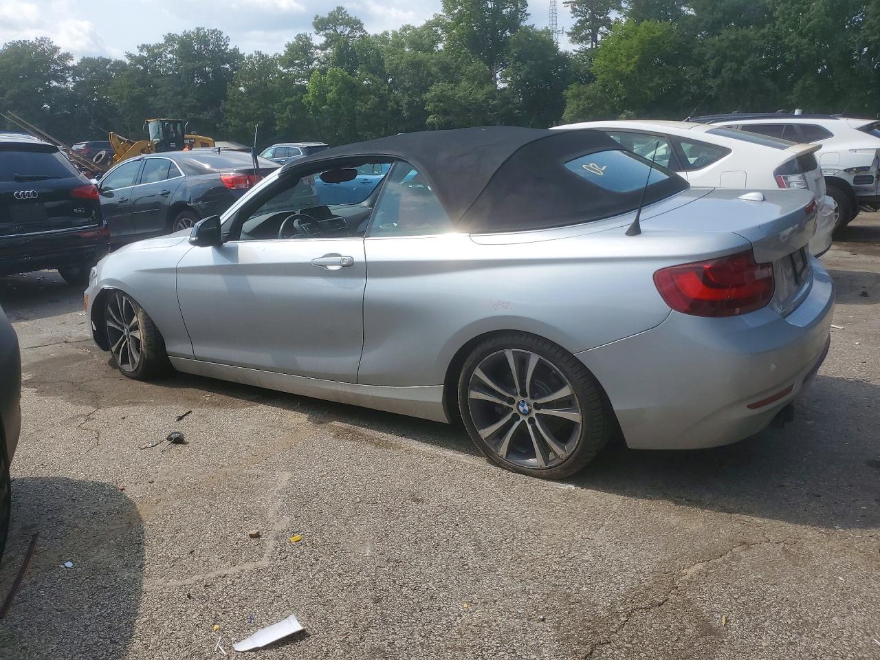 2015 Bmw 228 I Gray vin: WBA1K5C51FV242615