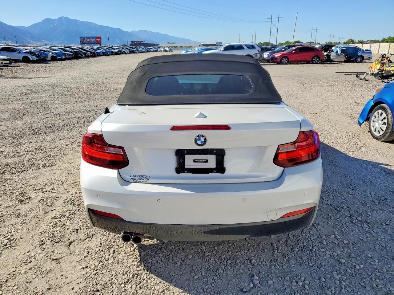 2015 Bmw 228 I White vin: WBA1K5C51FV473885