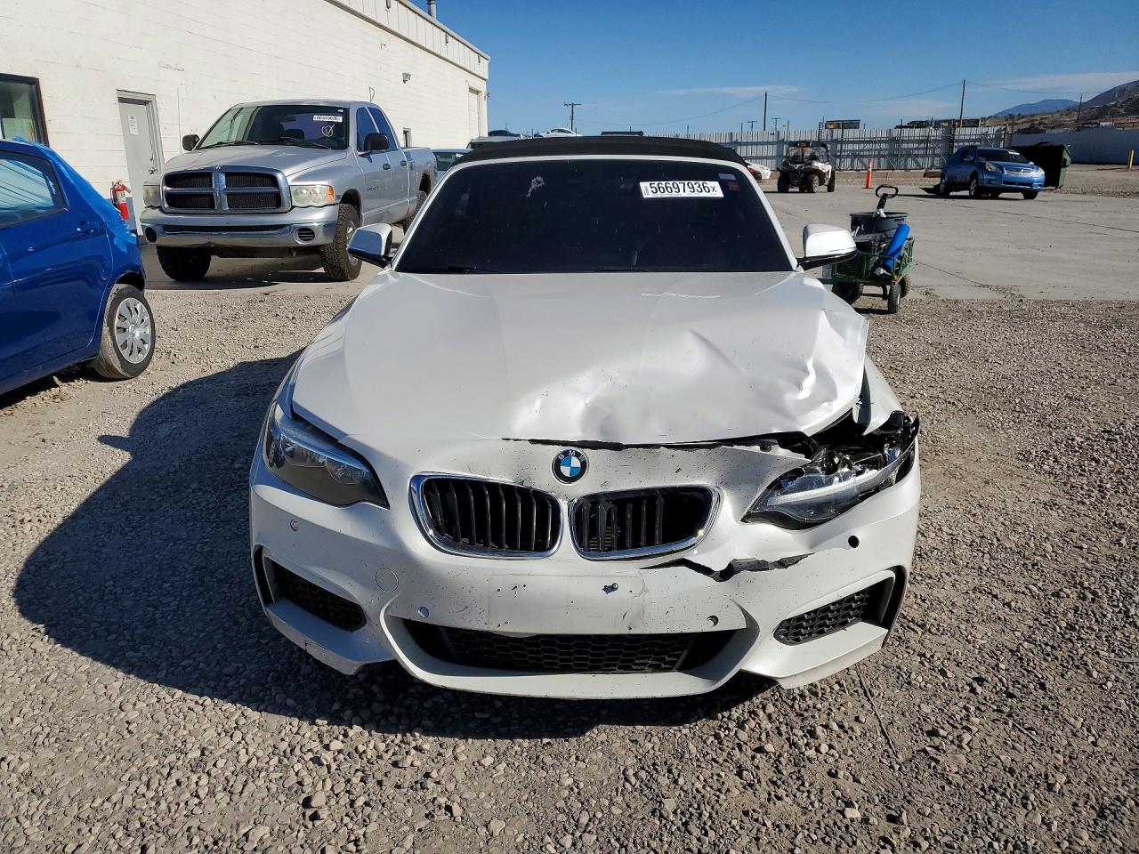 2015 Bmw 228 I White vin: WBA1K5C51FV473885