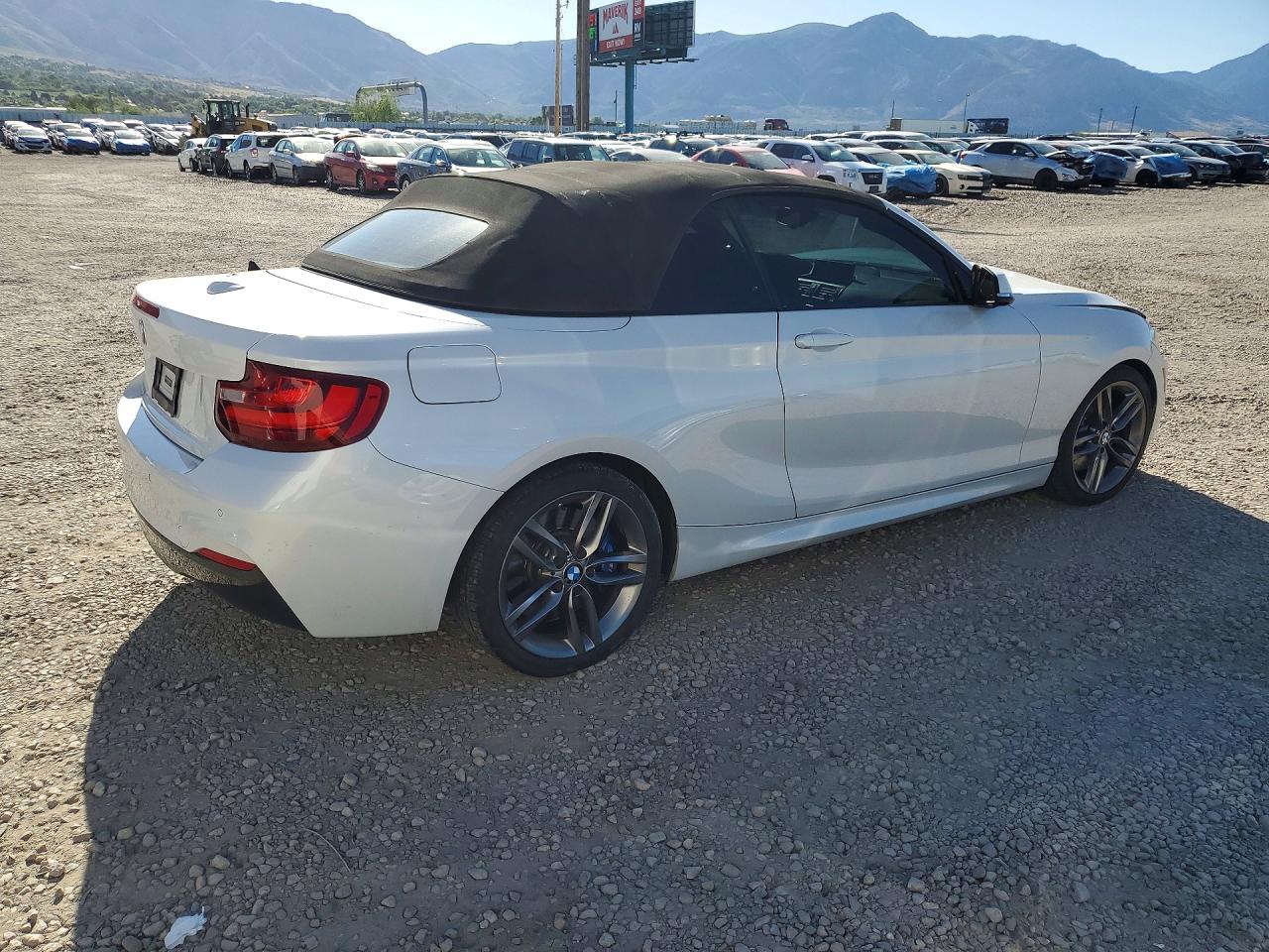2015 Bmw 228 I White vin: WBA1K5C51FV473885