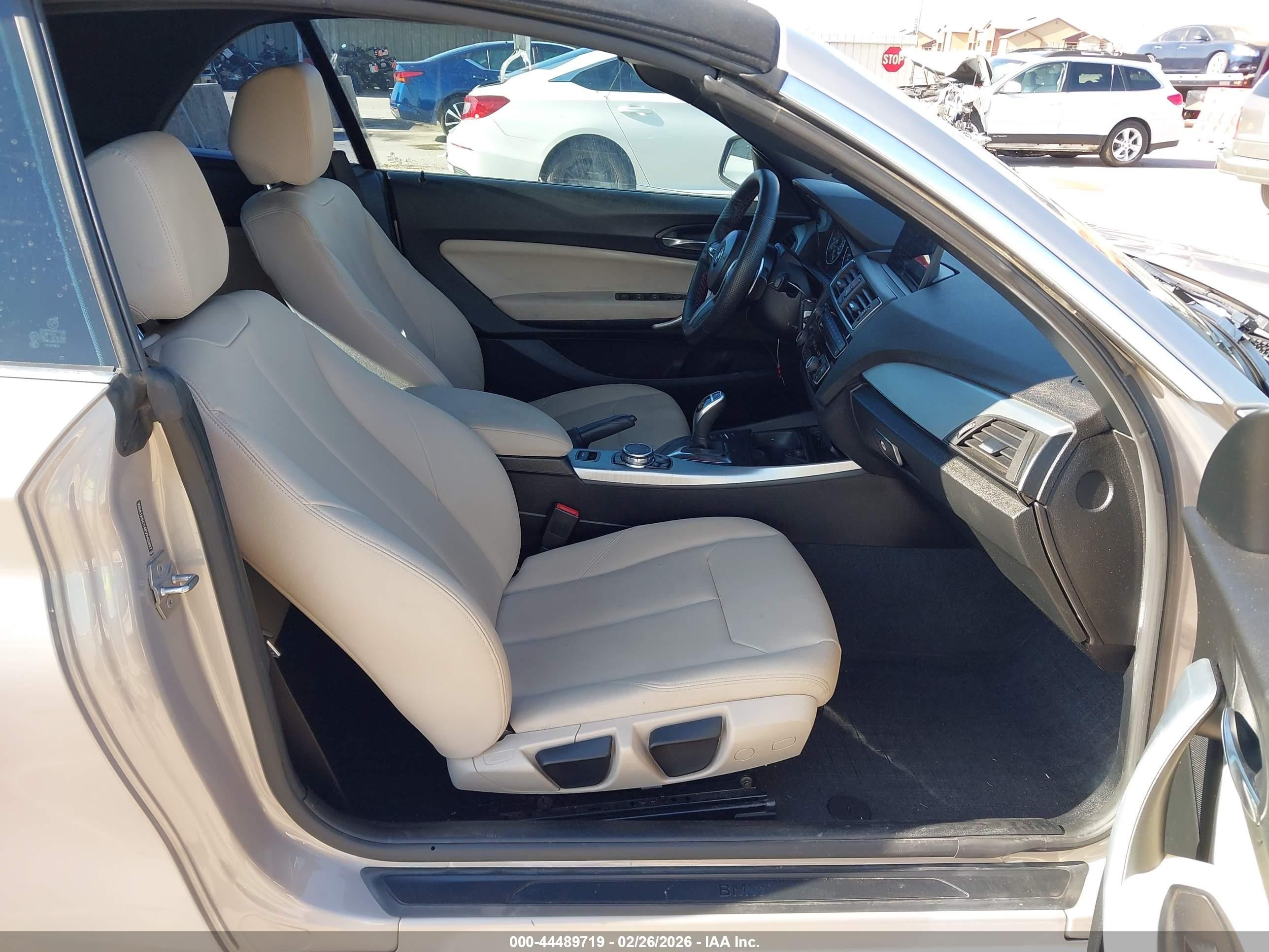 2015 Bmw 228i   Beige vin: WBA1K5C54FV242897