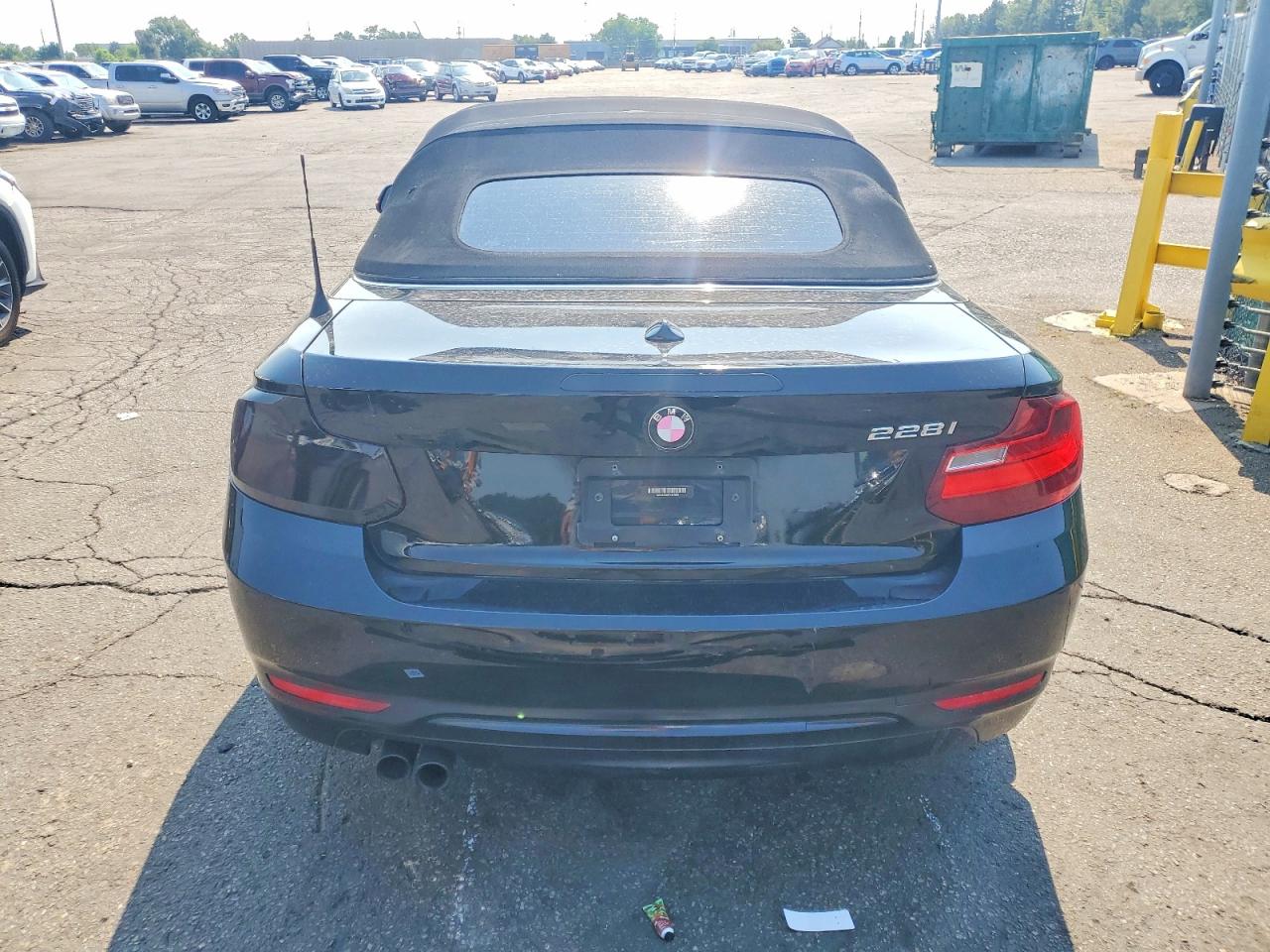 2015 Bmw 228 I Black vin: WBA1K5C56FV474093