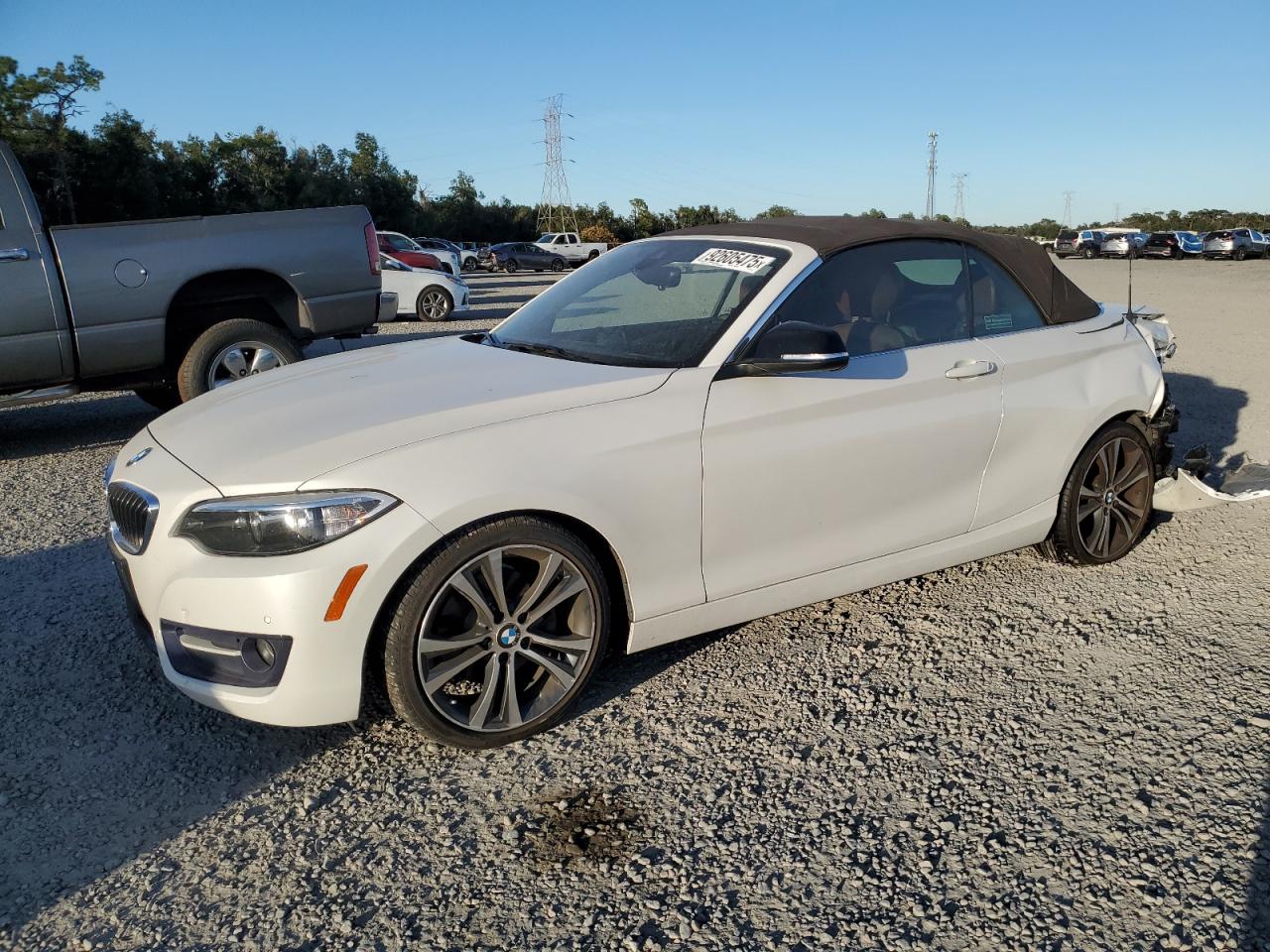 2015 Bmw 228 I White vin: WBA1K5C57FV474118