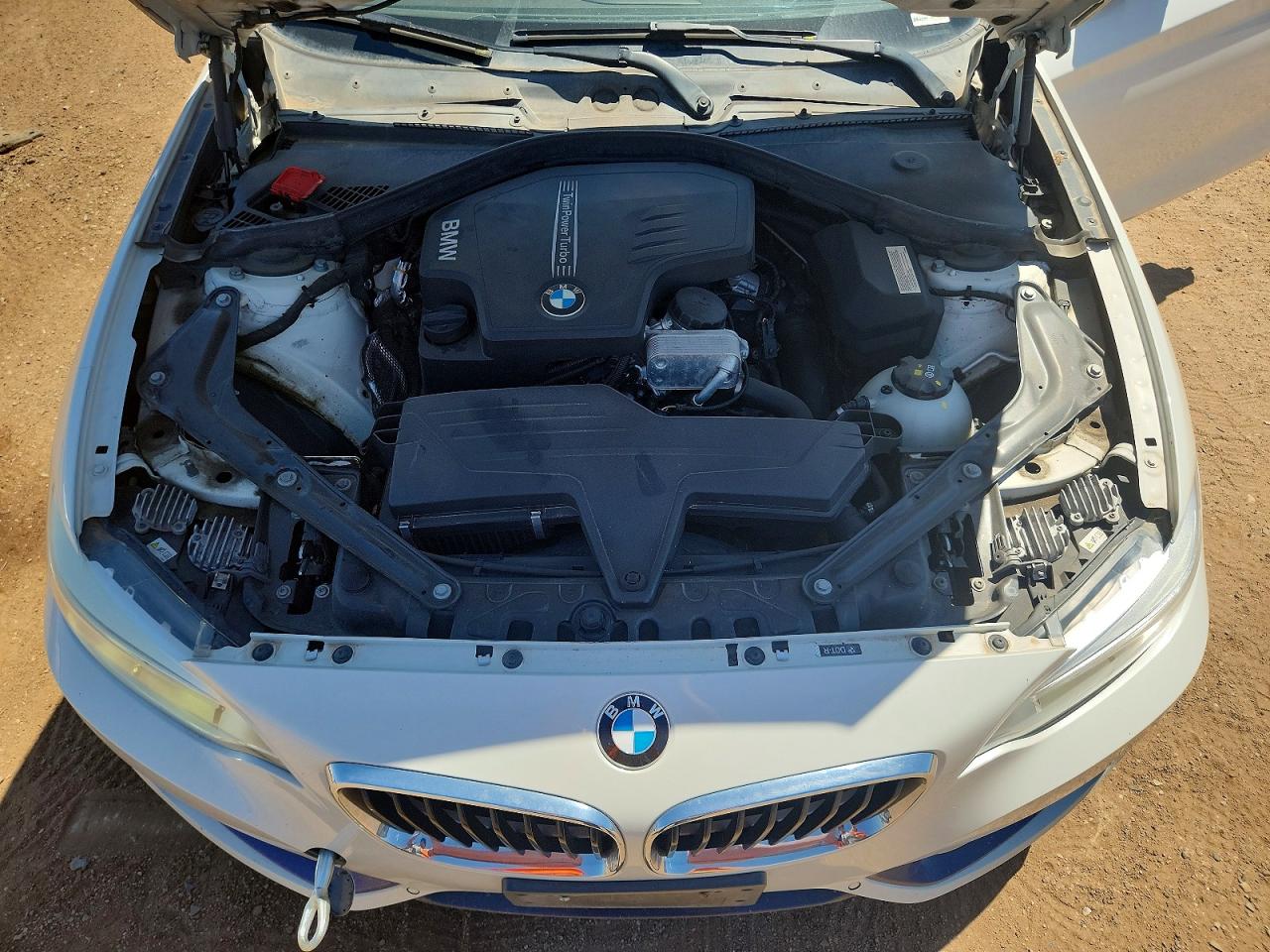 2015 Bmw 228 Xi Белый vin: WBA1K7C55FV235128