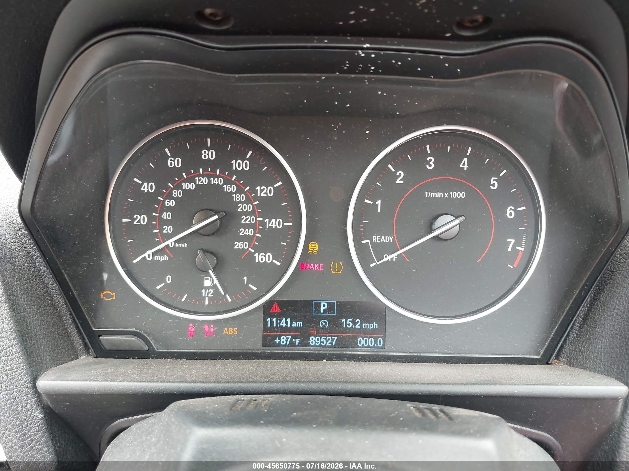 2015 Bmw 228i Xdrive Silver vin: WBA1K7C57FV235065