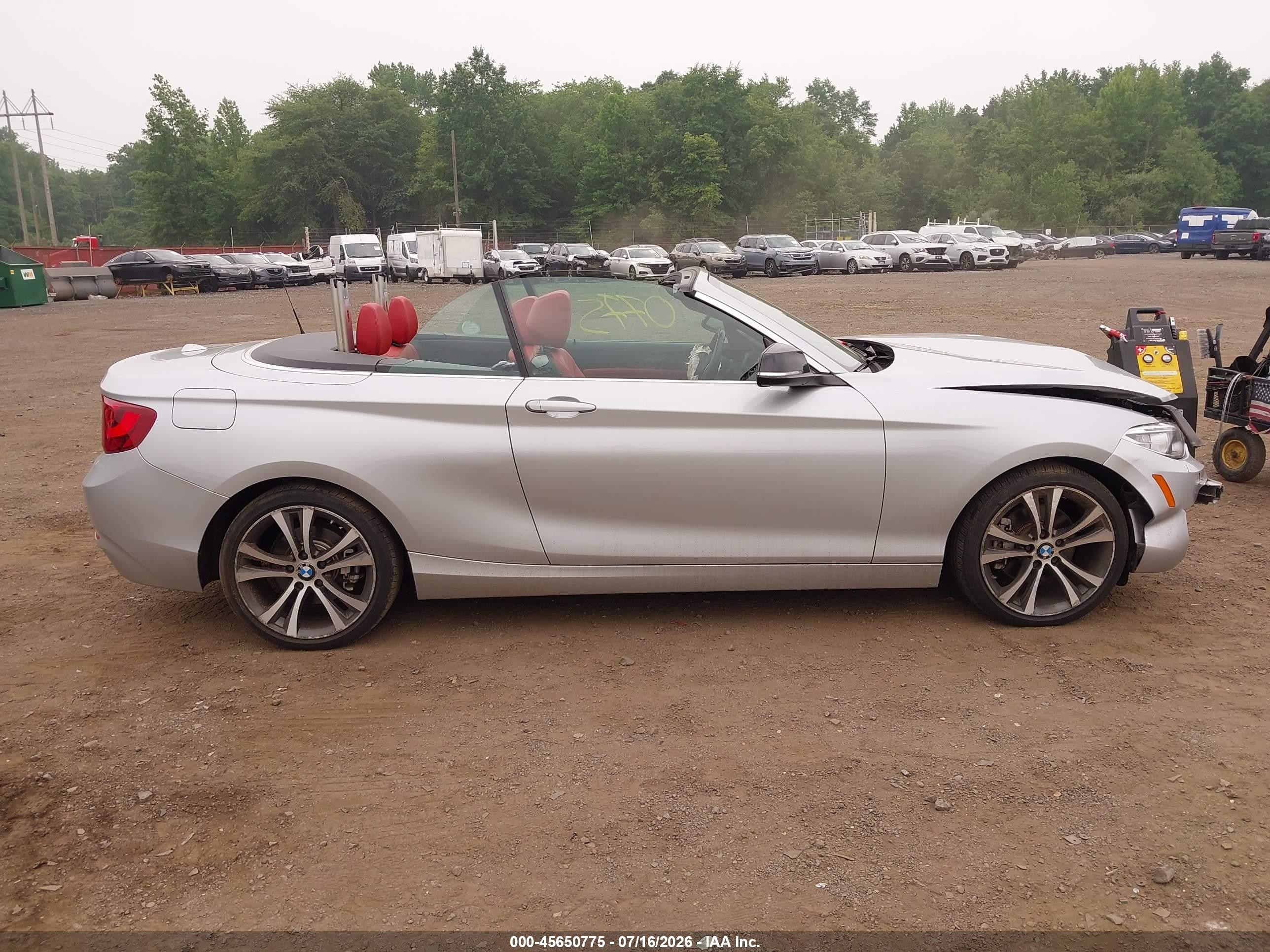 2015 Bmw 228i Xdrive Silver vin: WBA1K7C57FV235065