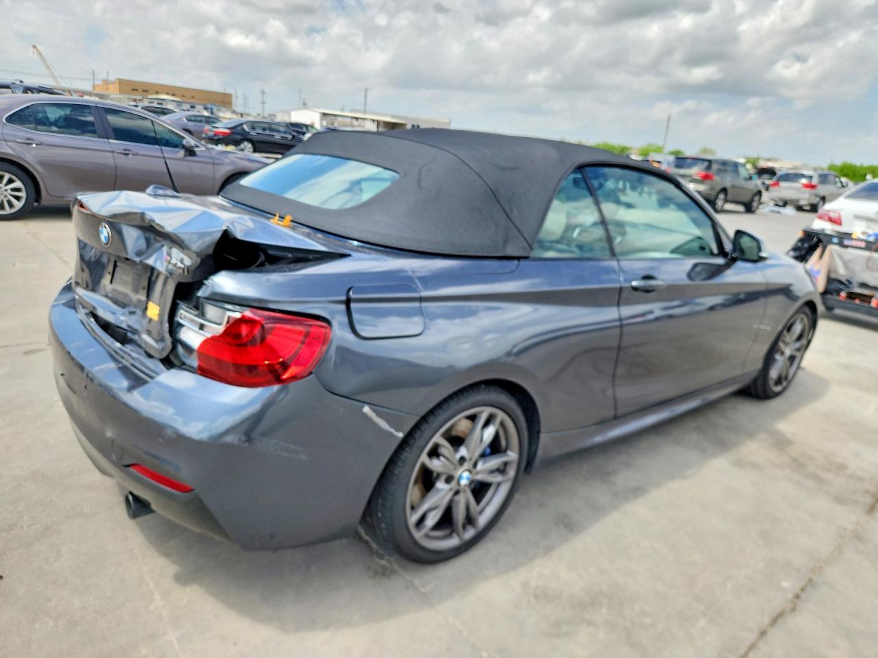 2015 Bmw M235i Gray vin: WBA1M1C53FVZ99339
