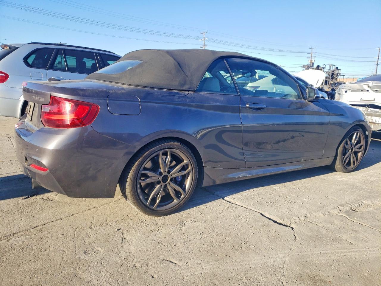 2015 Bmw M235i Gray vin: WBA1M1C56FV393629