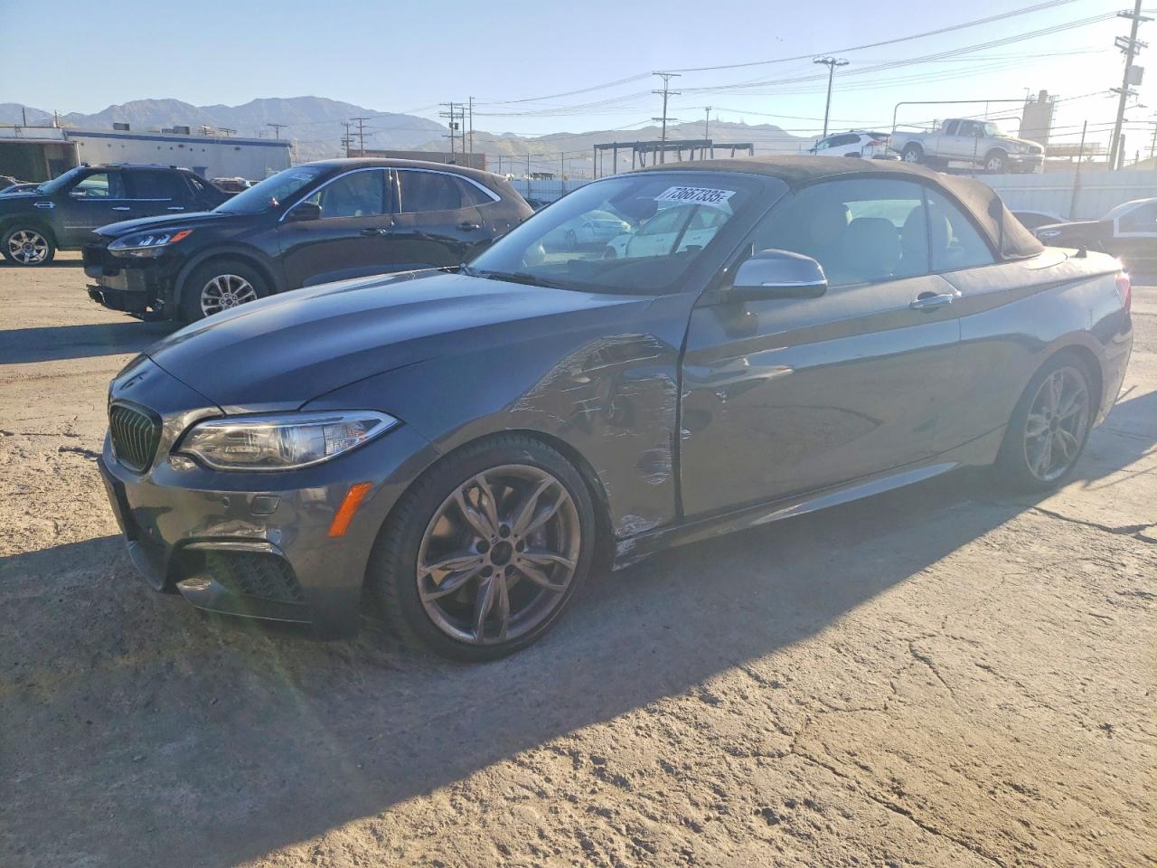2015 Bmw M235i Gray vin: WBA1M1C56FV393629