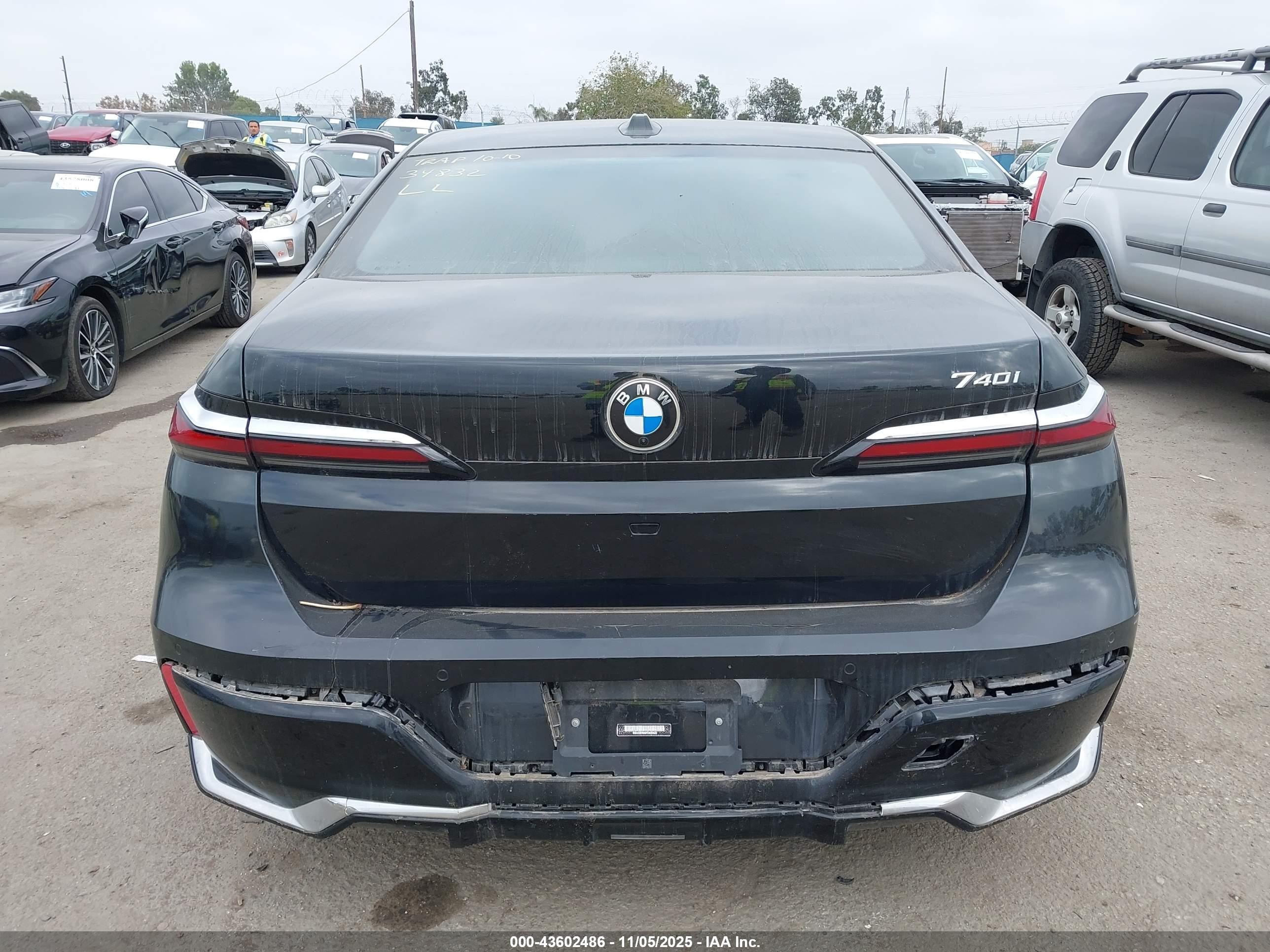 2023 Bmw 740 I Black vin: WBA23EH00PCM30022